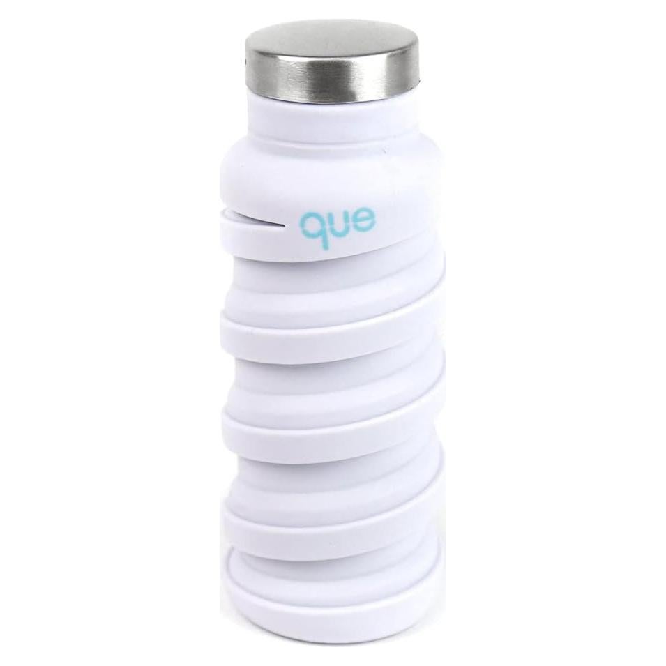 Botella de Agua Plegable que - 355ml Blanco Elegante