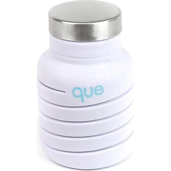 Botella de Agua Plegable que - 355ml Blanco Elegante