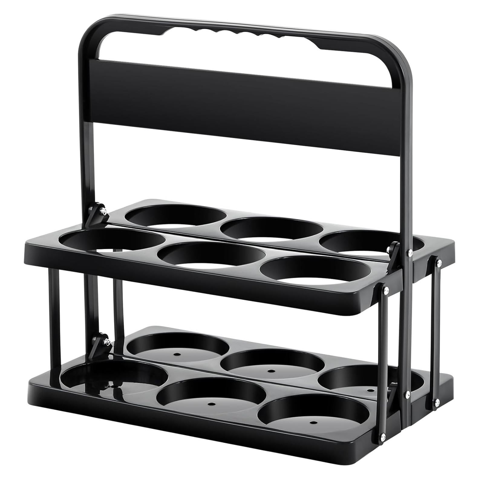 Soporte Plegable para Botellas de Agua Suclain 6 Compartimentos