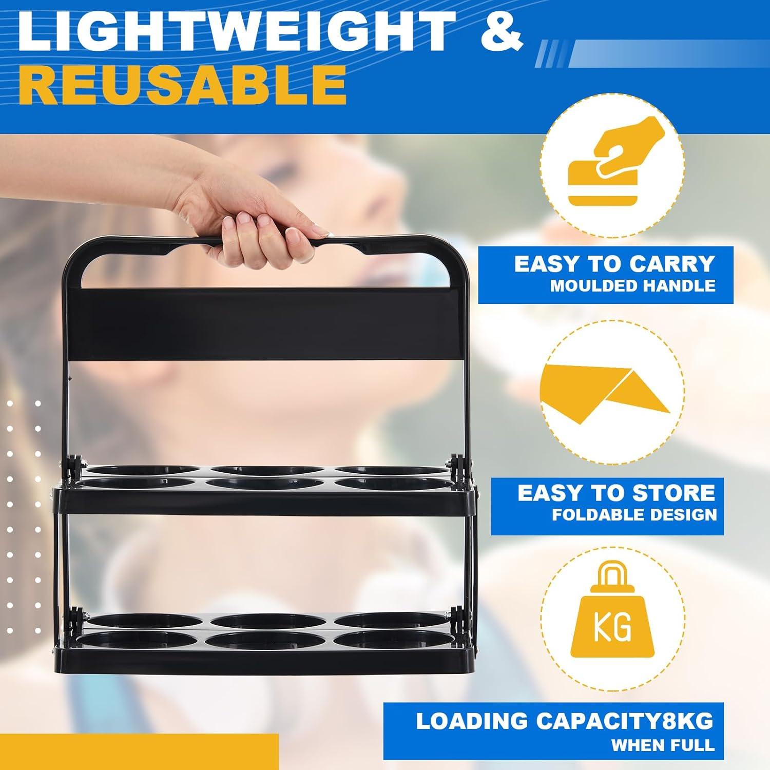 Soporte Plegable para Botellas de Agua Suclain 6 Compartimentos