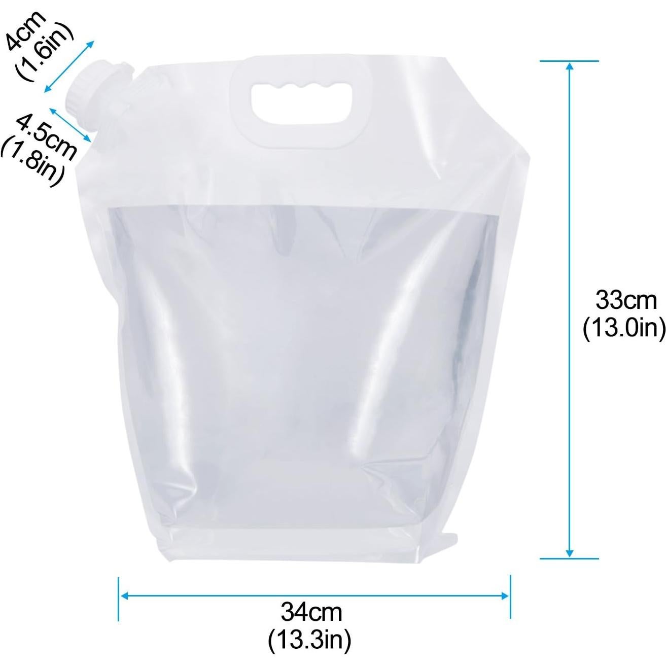 Paquete de 4 Contenedores de Agua Plegables Nainsect 5L