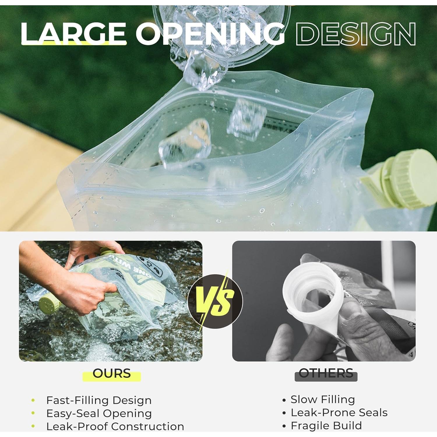 Bolsa de Agua Colapsable Alocs AC-19 8L Doble Grifo