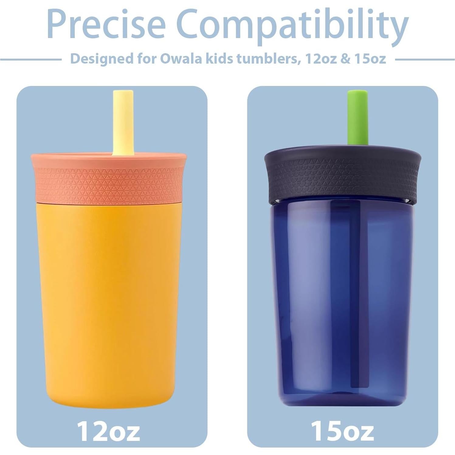 Pajitas de Acero Inoxidable SISABAMA para Owala Niños 12oz y 15oz