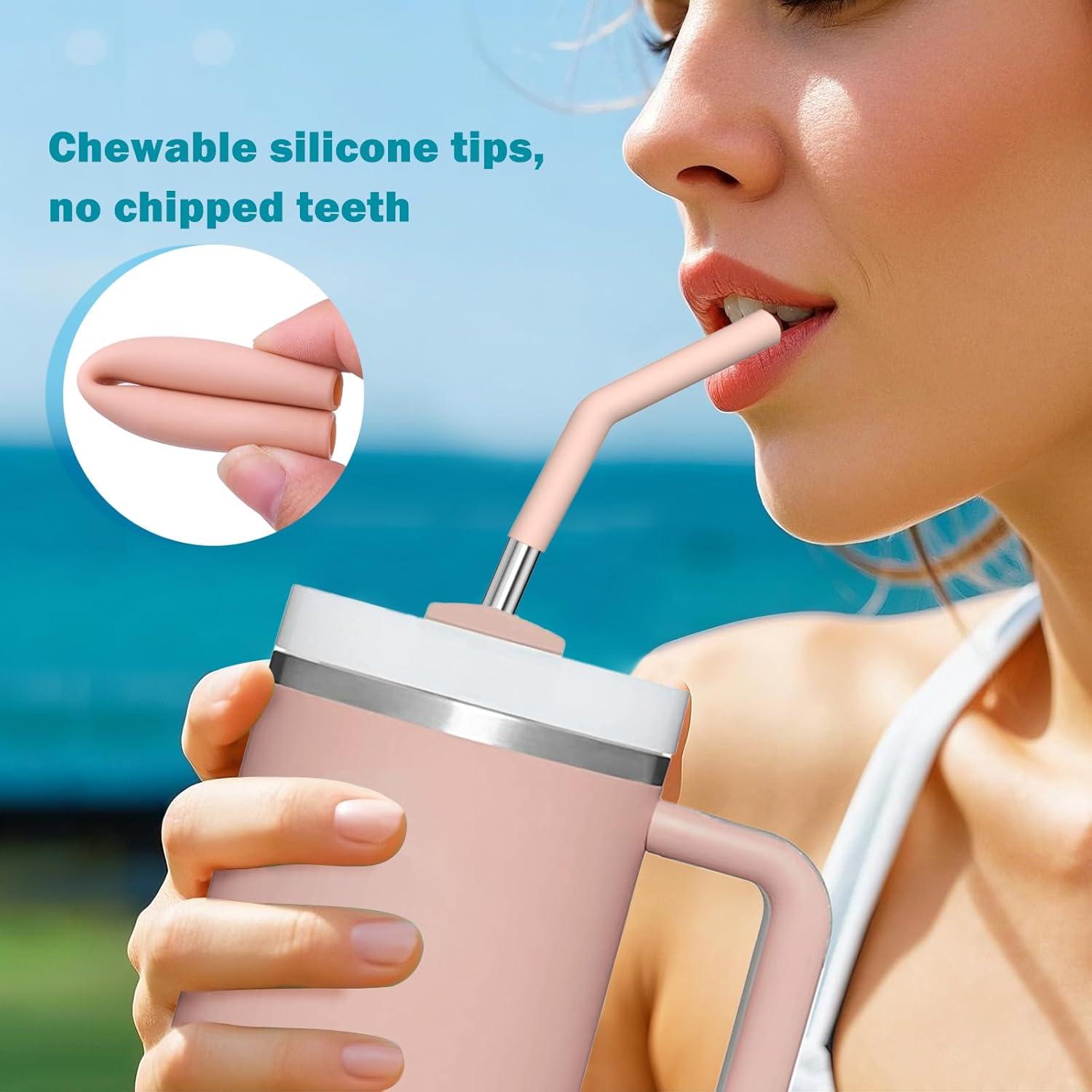 Pajitas Reutilizables de Acero Inoxidable WK IEASON 30.48 cm 6 Pcs