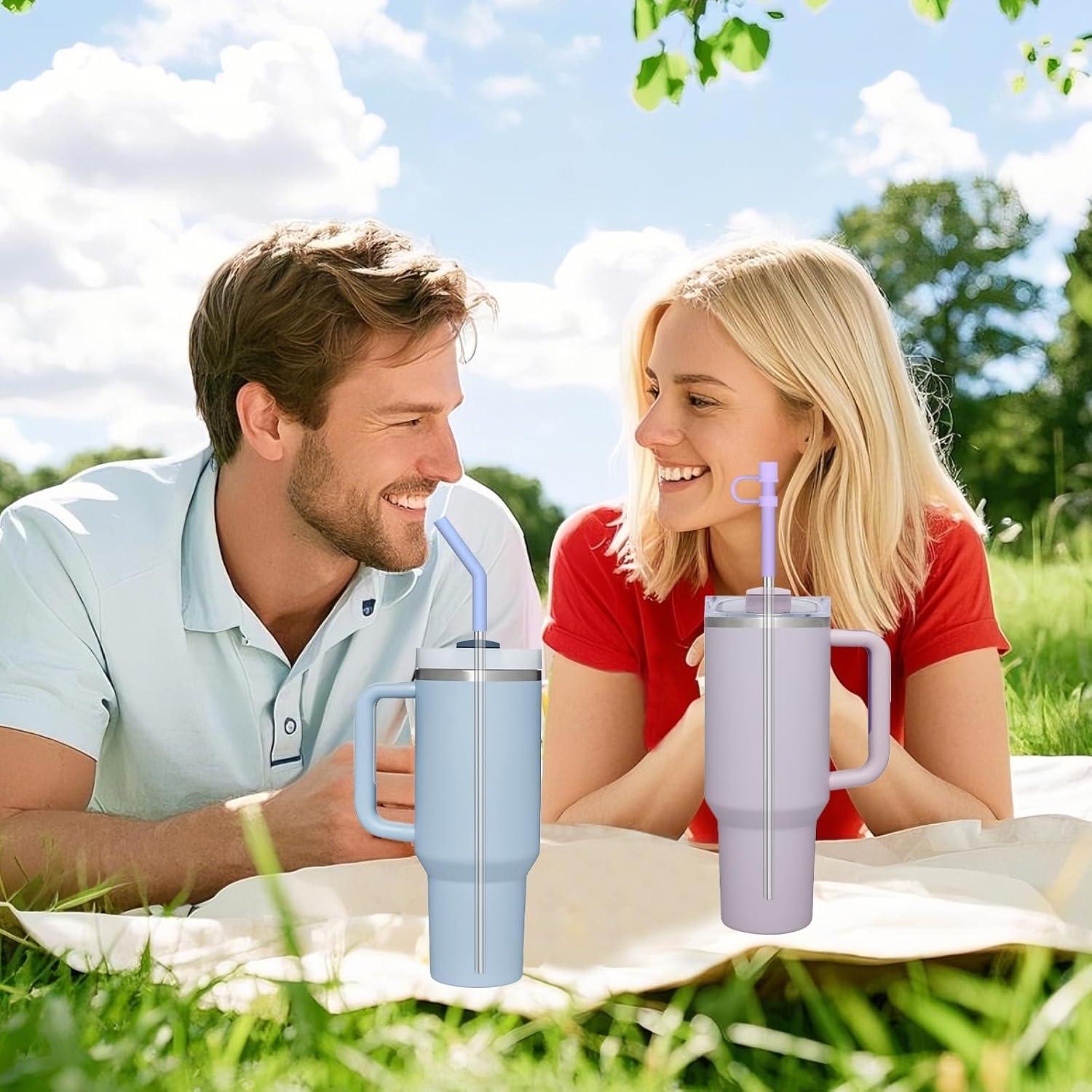 Pajitas Reutilizables de Acero Inoxidable WK IEASON 30.48 cm 6 Pcs