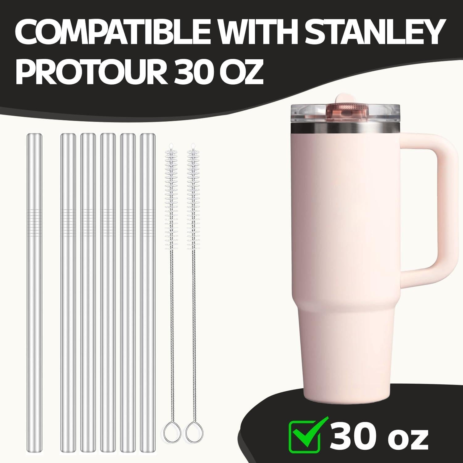 Popotes de Metal MIMORE para Stanley ProTour 30 oz - 6 Piezas
