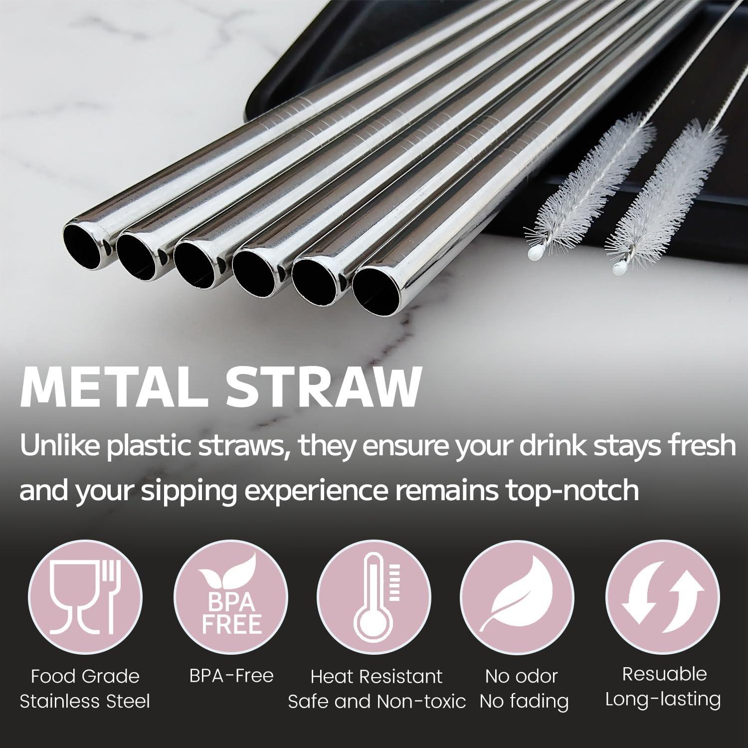 Popotes de Metal MIMORE para Stanley ProTour 30 oz - 6 Piezas