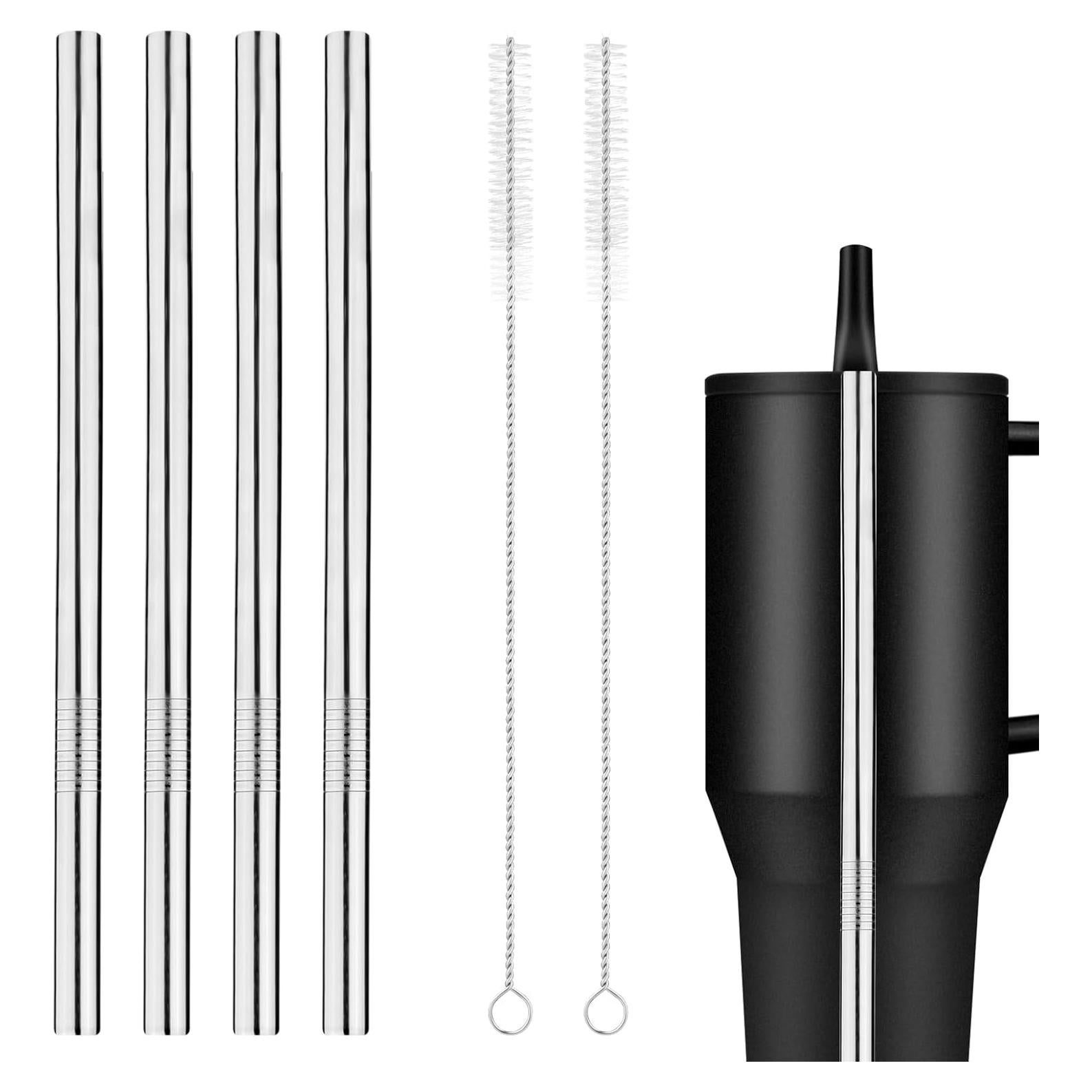 Paquete de 4 Pajillas de Acero Inoxidable Gosknor 19.5 cm