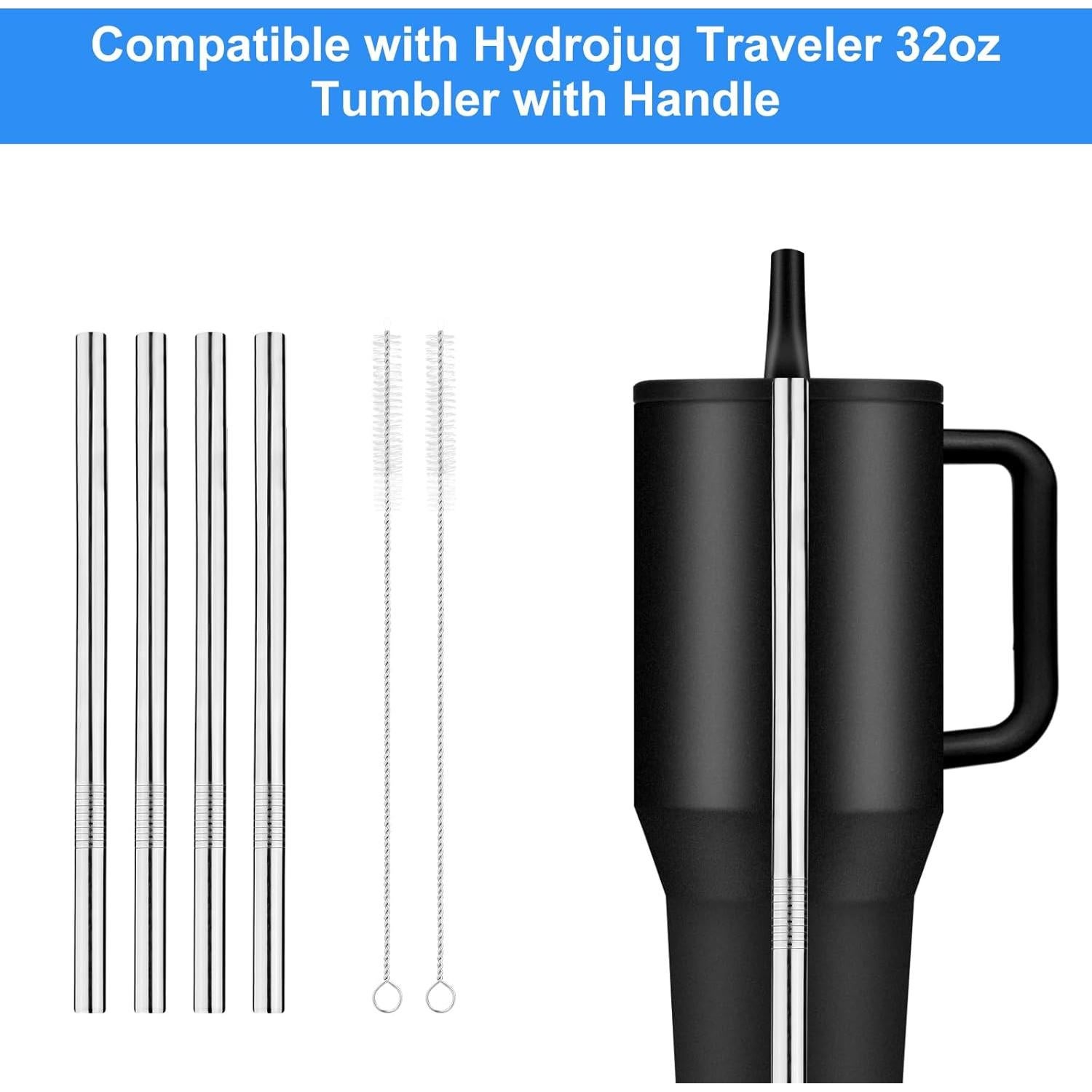 Paquete de 4 Pajillas de Acero Inoxidable Gosknor 19.5 cm