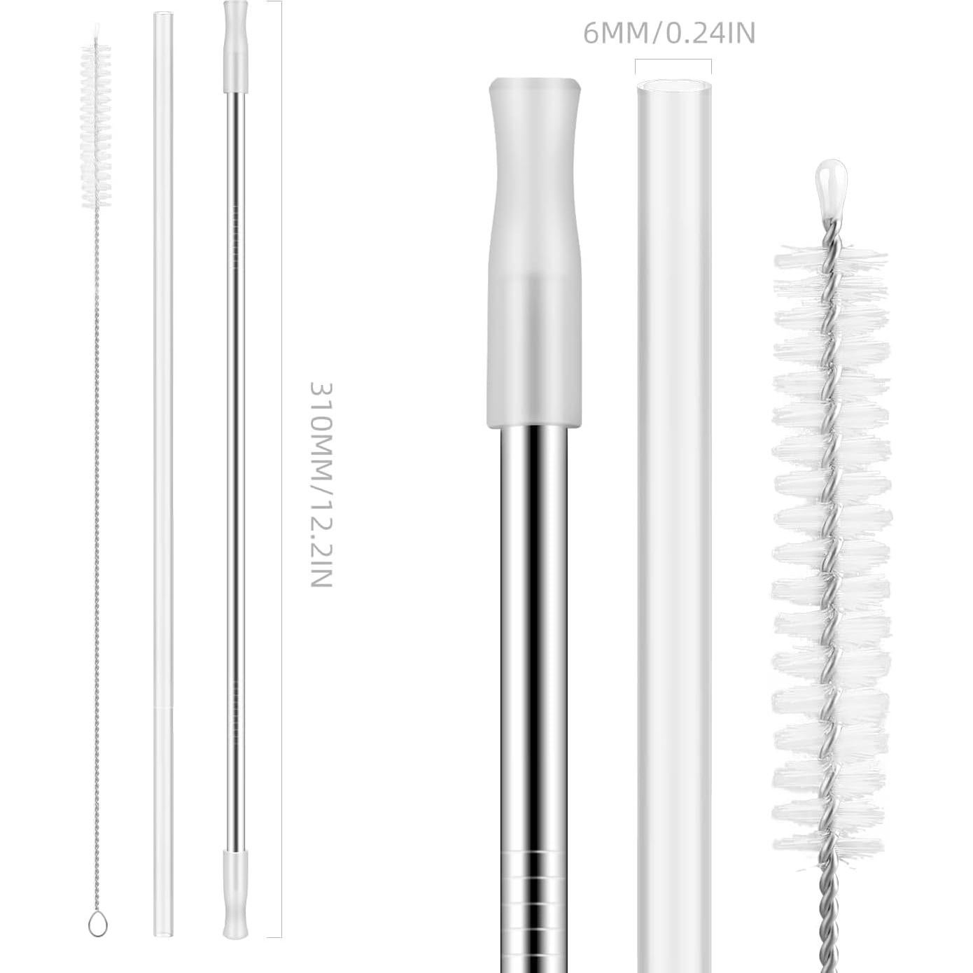 Popotes Reutilizables de Acero Inoxidable ViEiR 30.99 cm