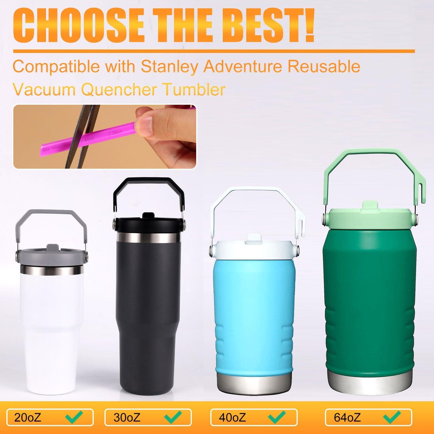 6 Popotes Reutilizables PEUTIER para Vaso Stanley 20-64oz