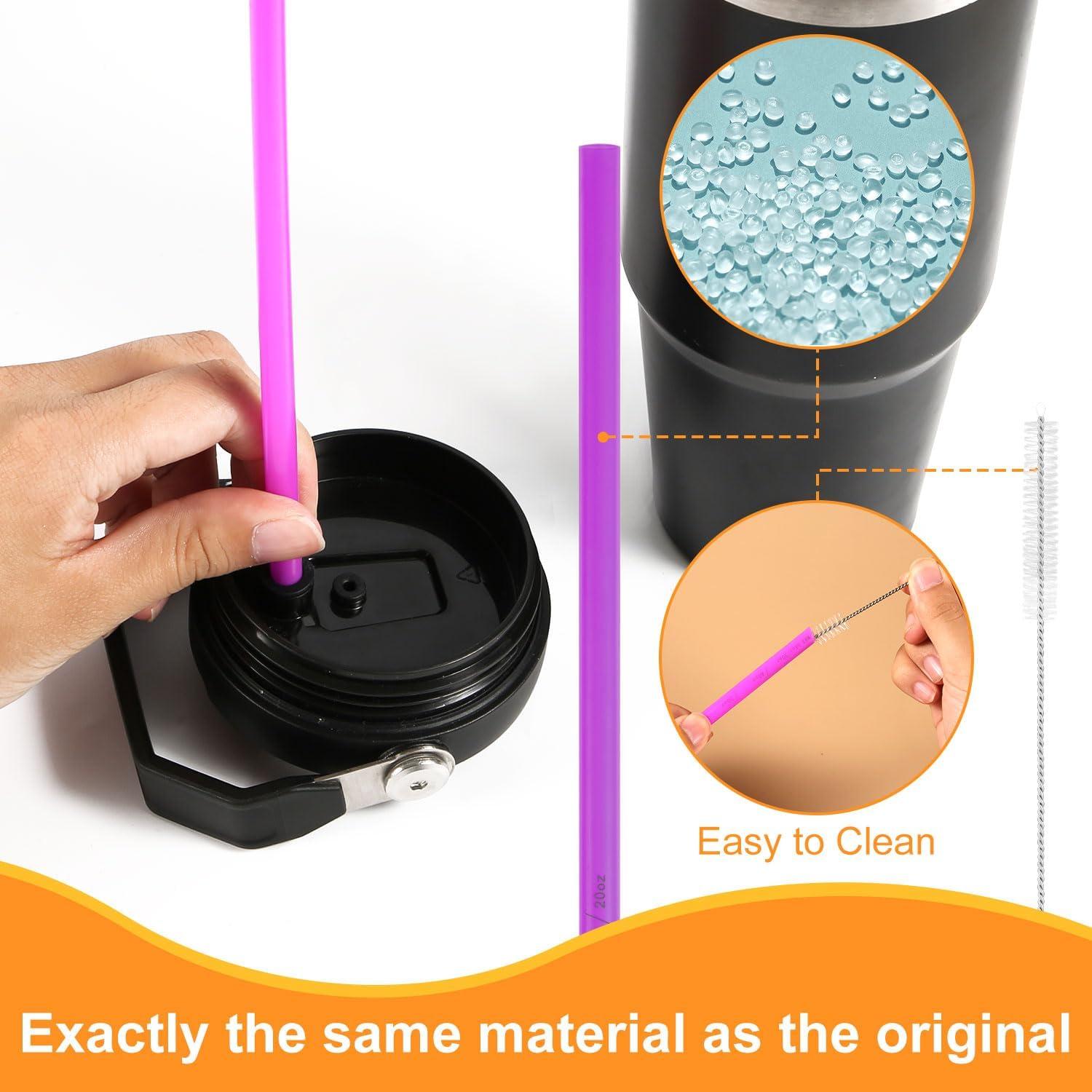 6 Popotes Reutilizables PEUTIER para Vaso Stanley 20-64oz