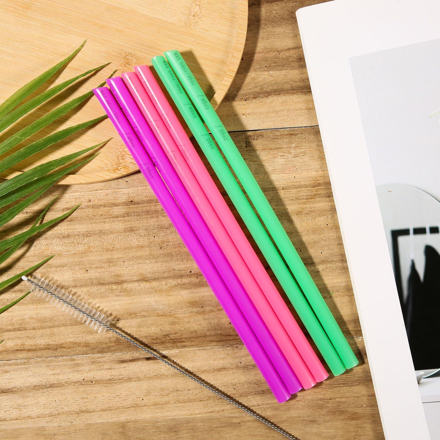 6 Popotes Reutilizables PEUTIER para Vaso Stanley 20-64oz