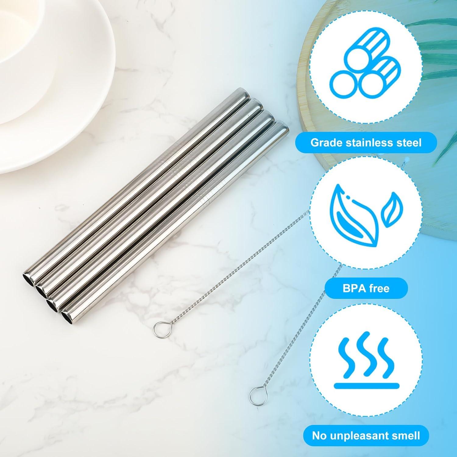 4 Popotes de Metal Reemplazo BOXOB para Owala Kids 16oz