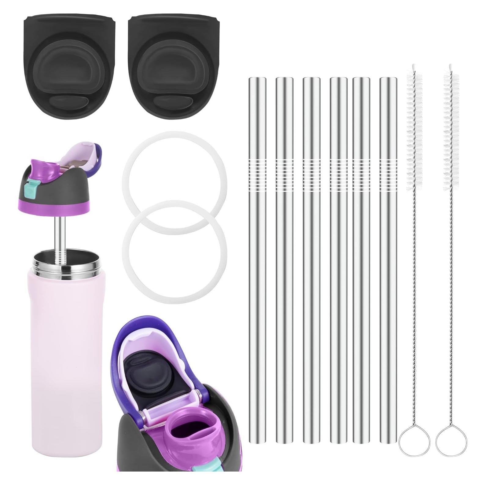 Kit de Pajitas Reutilizables NFAMRZCAR para Owala 24oz/32oz