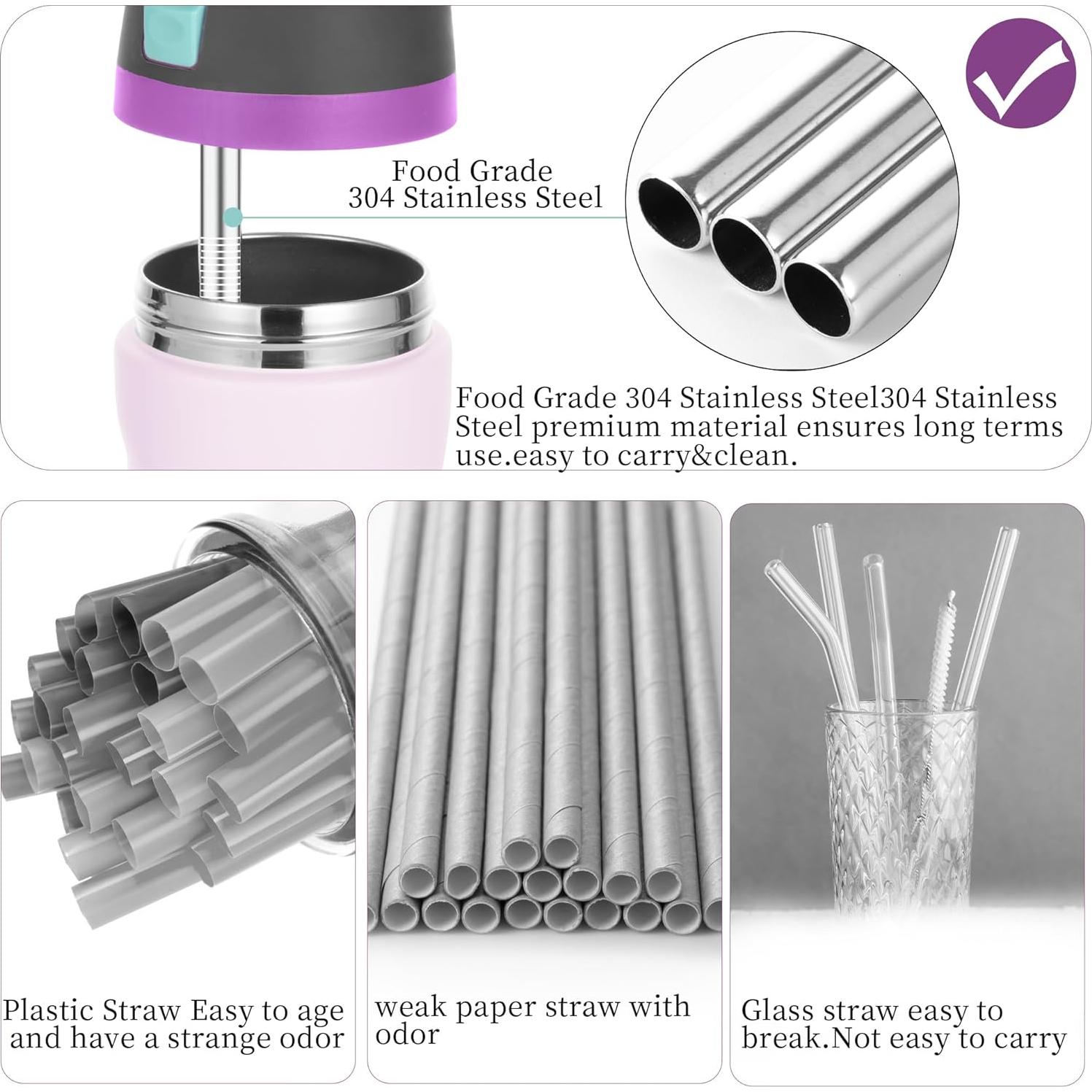 Kit de Pajitas Reutilizables NFAMRZCAR para Owala 24oz/32oz