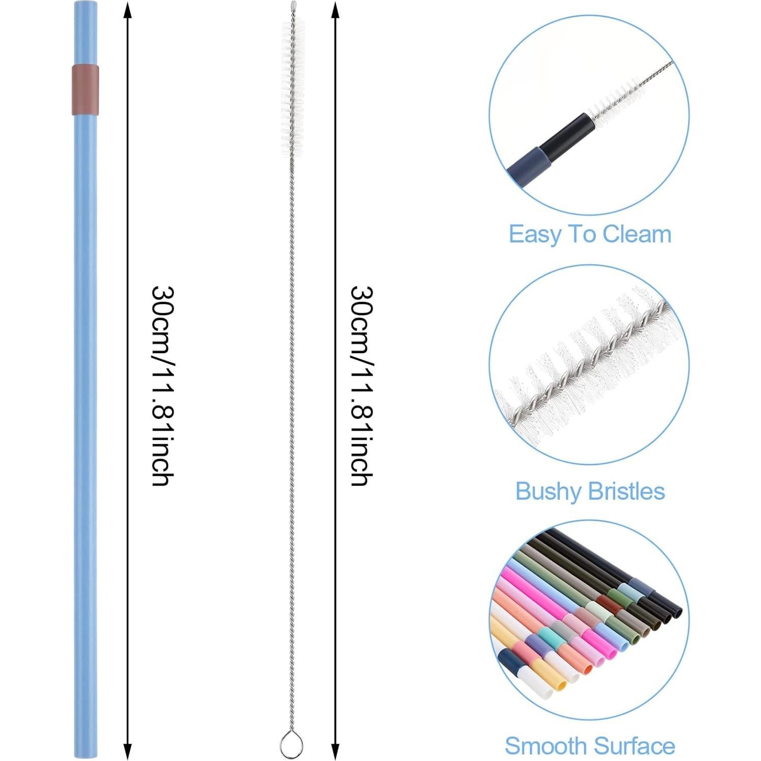 Popotes Reemplazo LUMIMITUAN para Vaso Owala 40 oz - 6 Pzas