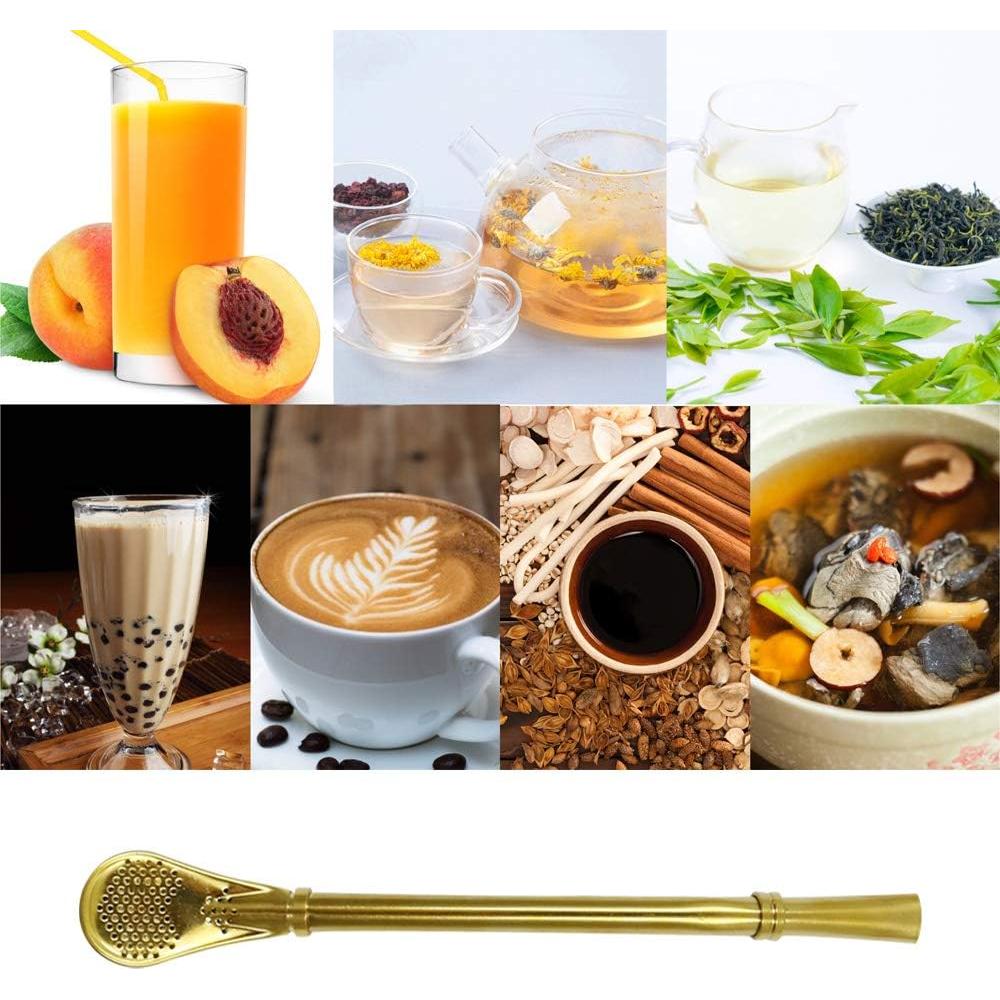 Cuchara Filtro de Acero Inoxidable 5 Colores con Cepillo