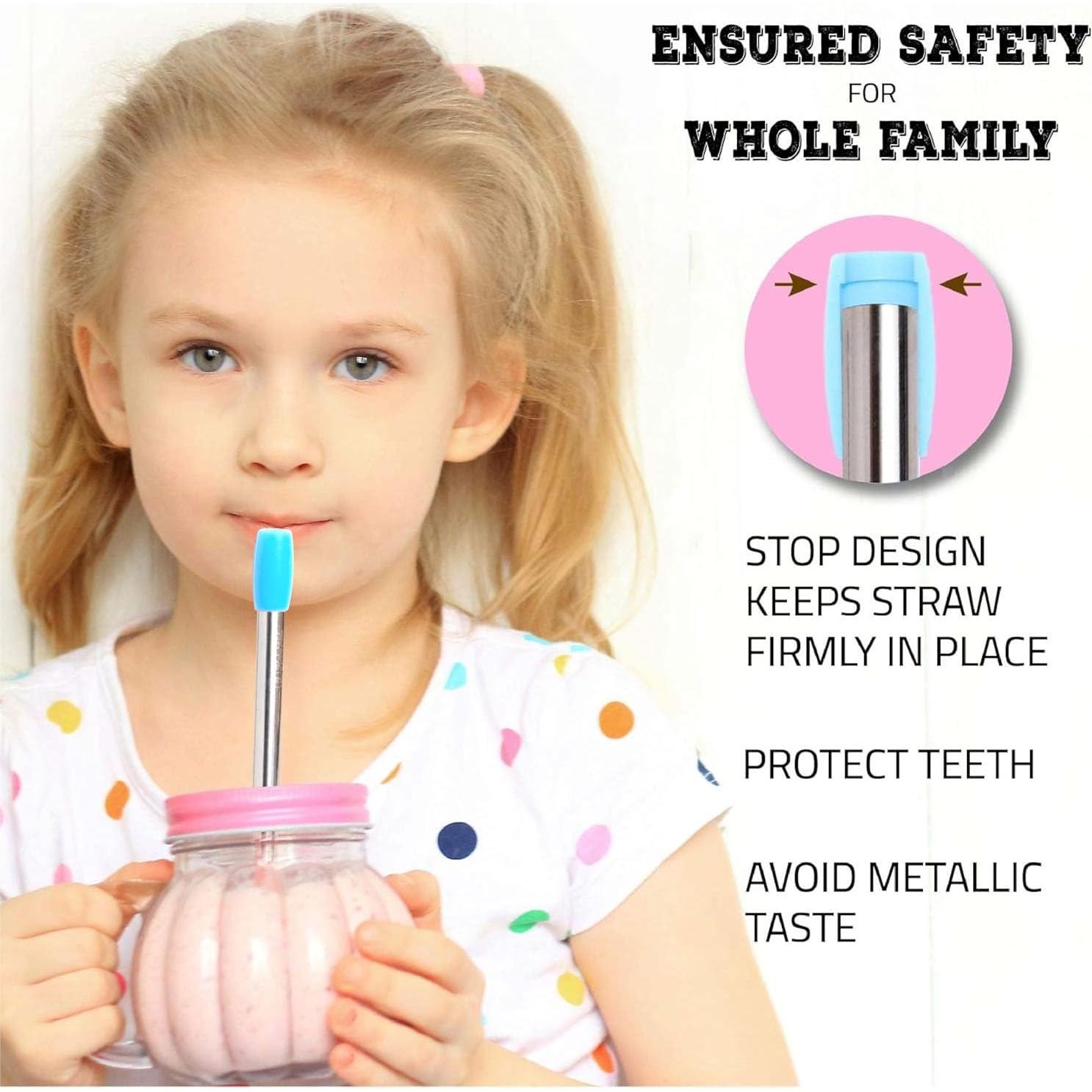 Popotes Reutilizables de Acero Inoxidable Boba Fide 19 cm con Silicona