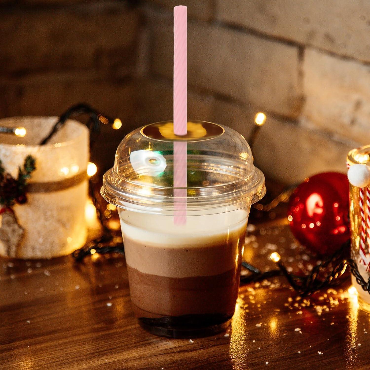 Set de 2 Pajitas de Silicona Reutilizables Ajcotahm - Rosa y Azul