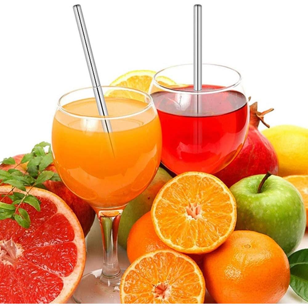 Popote Plegable Reutilizable Acero Inoxidable TOPJINZHIONE 21.5 cm