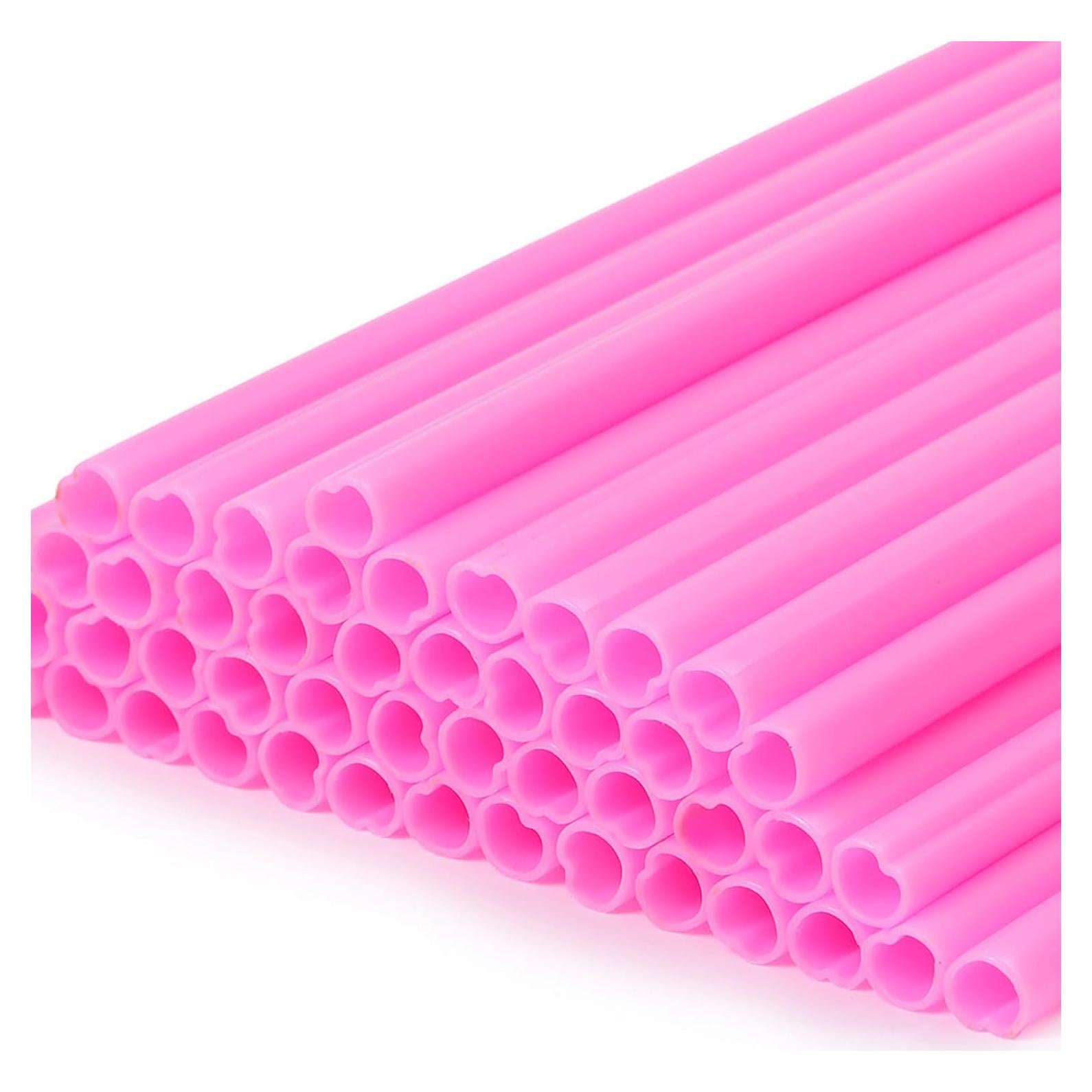 Popotes desechables en forma de corazón YAOSHENG 100 unidades