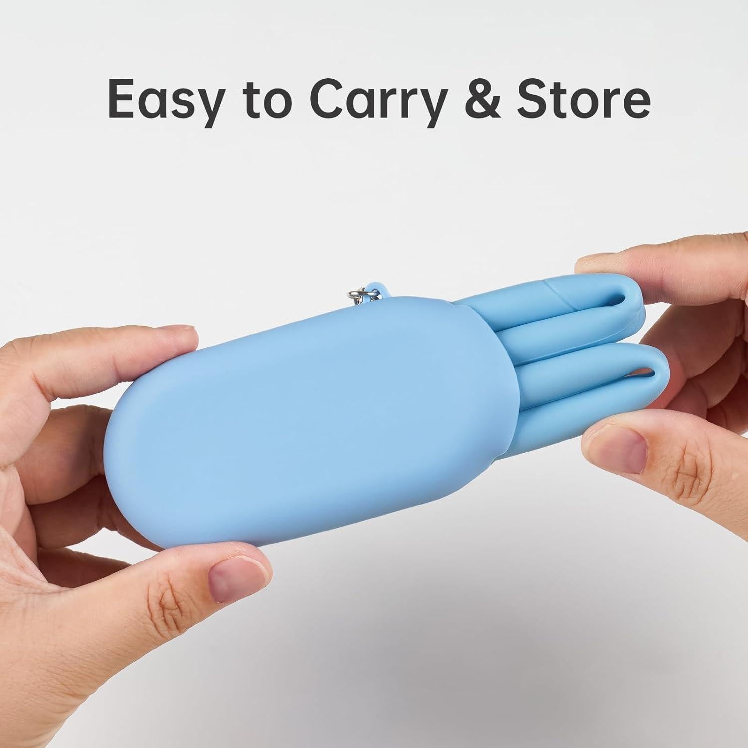 Pajitas de Silicona Reutilizables NiHome 35.56cm 4 Unidades