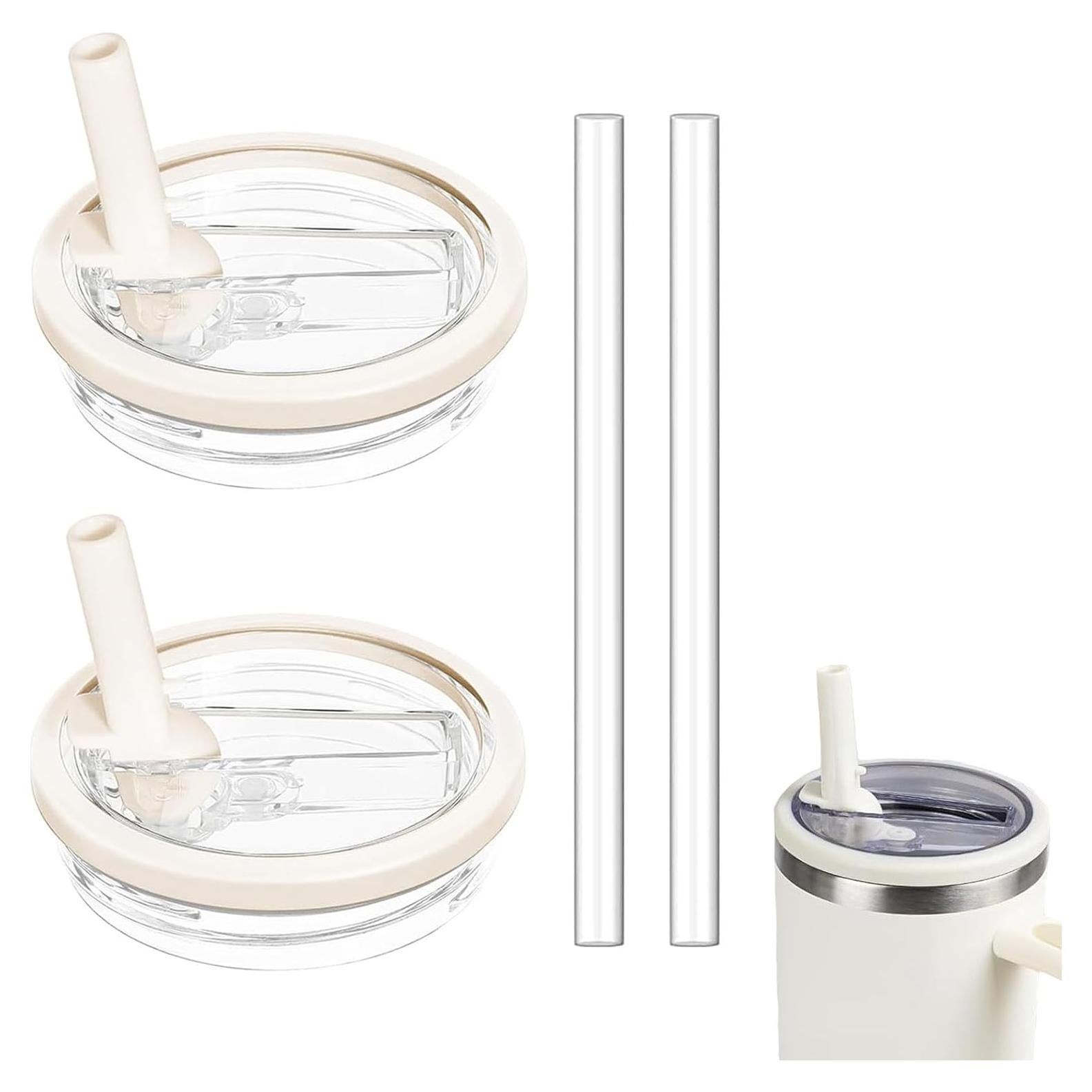 Paquete de 2 tapas de paja Tazanma para vaso 30 oz a prueba de fugas