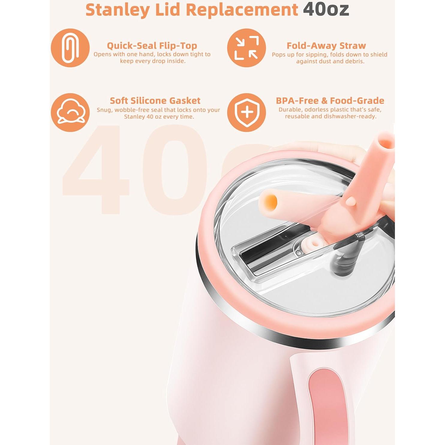 Tapa de Repuesto Gybahy para Vaso Stanley 40oz - 2 Piezas a Prueba de Fugas