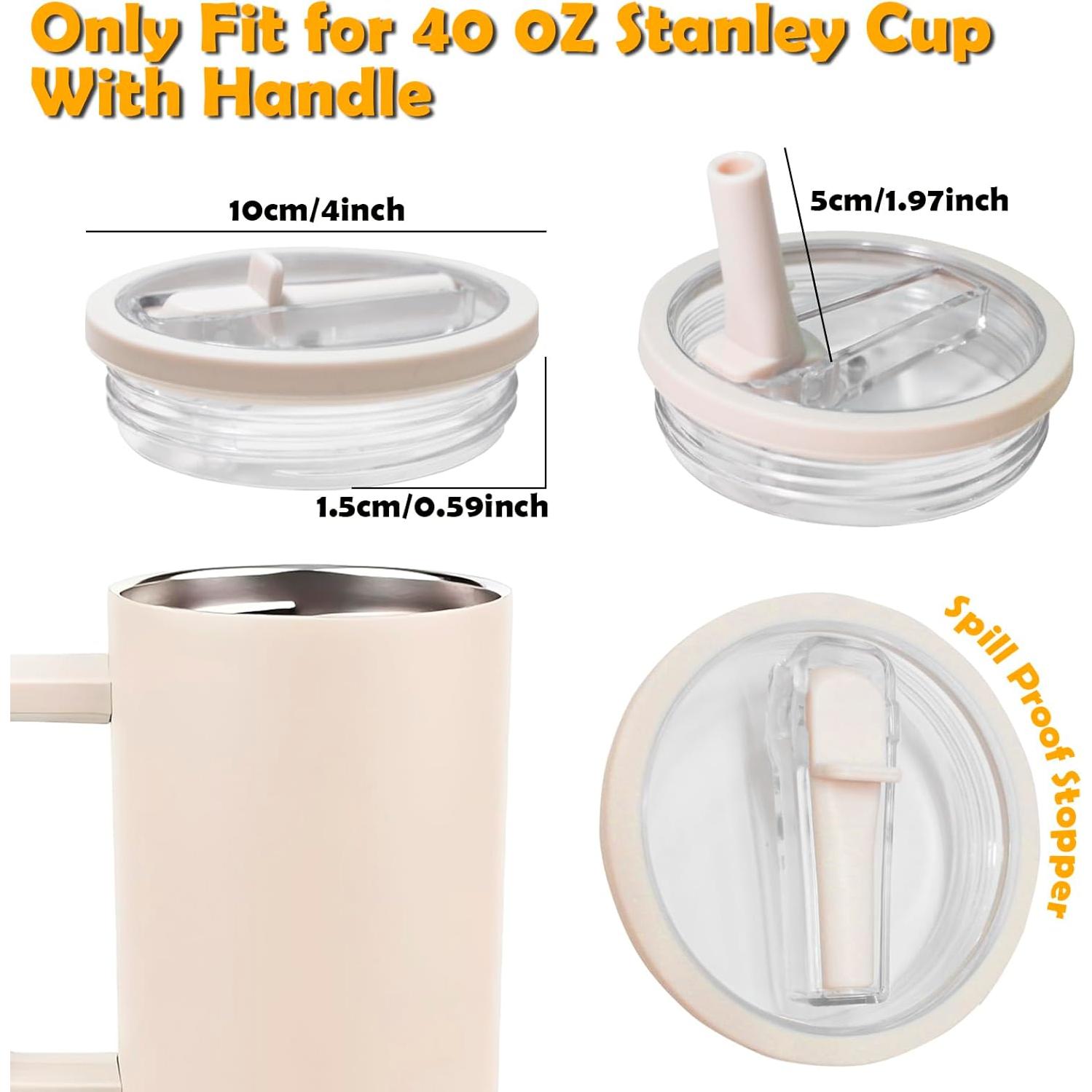 Tapa de paja extraíble AIMIYAYA para taza 40 oz (1.18L) 2 piezas