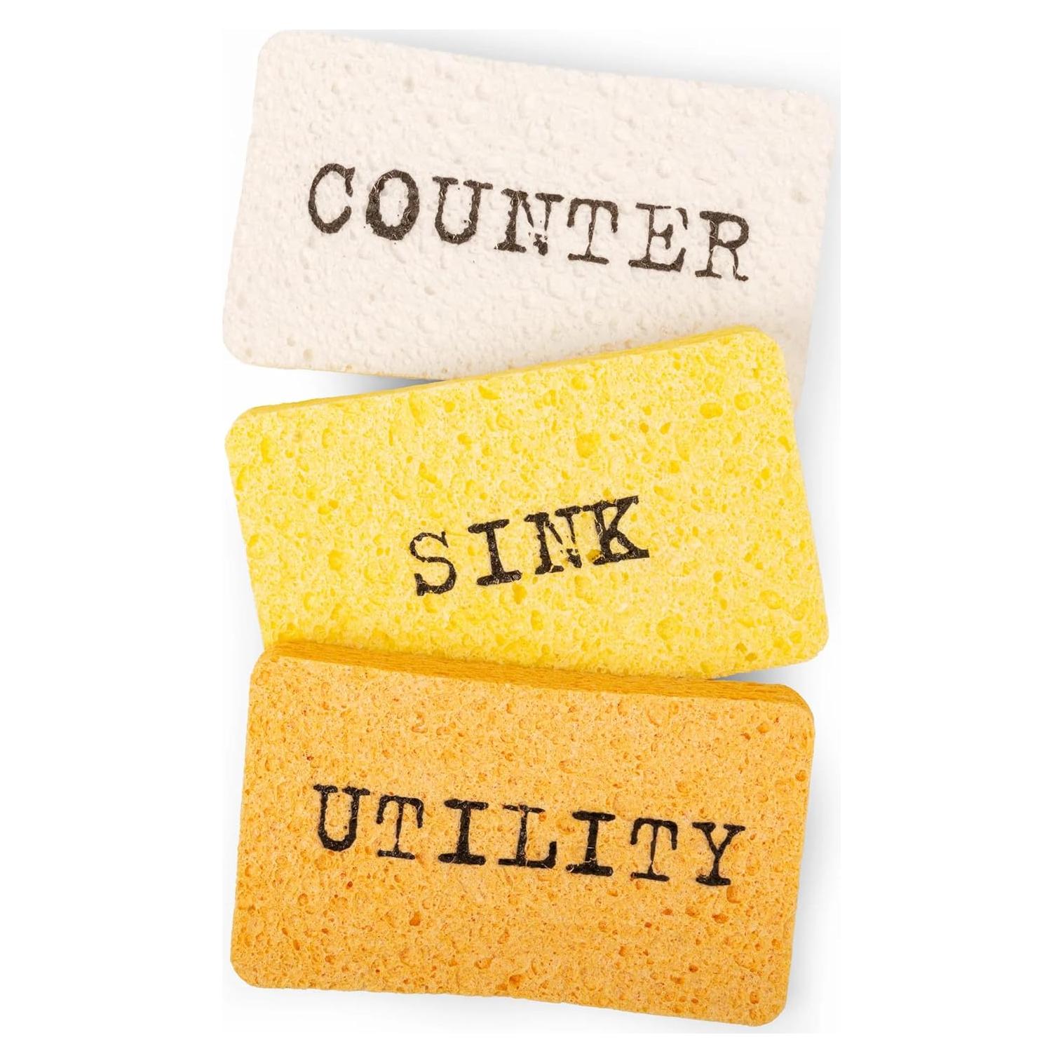 Esponjas Pop-Up Kikkerland Ecológicas para Fregadero y Encimera