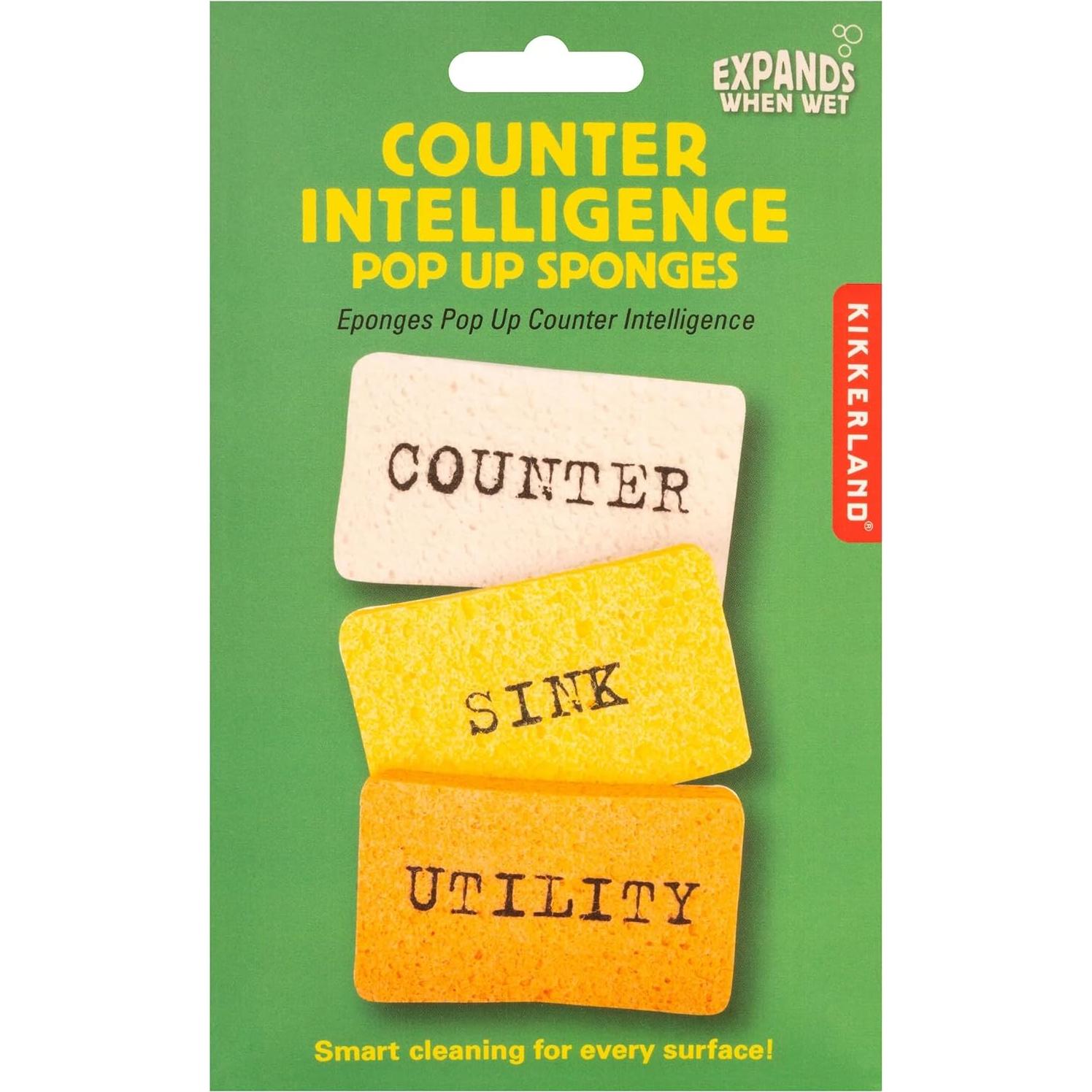 Esponjas Pop-Up Kikkerland Ecológicas para Fregadero y Encimera