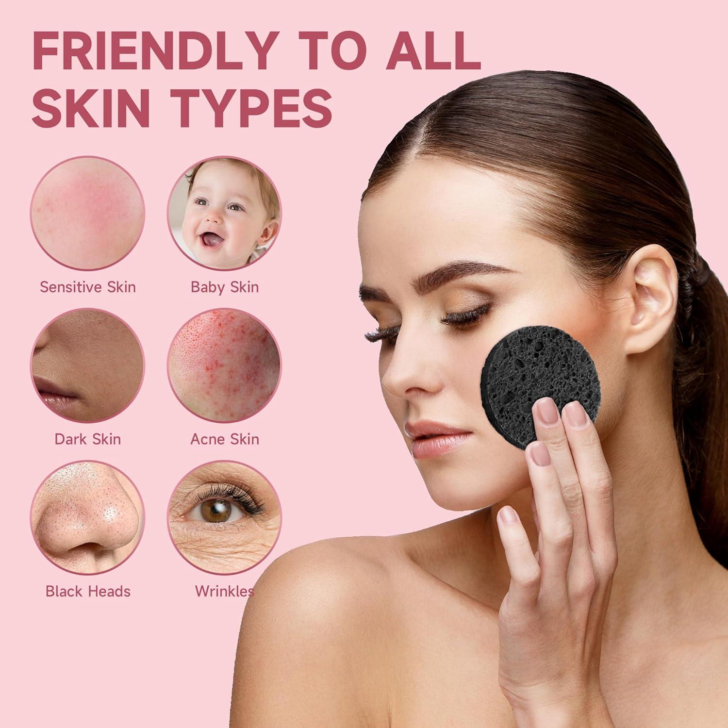 Esponjas Faciales Comprimidas LILAC 100% Celulosa Ecológicas