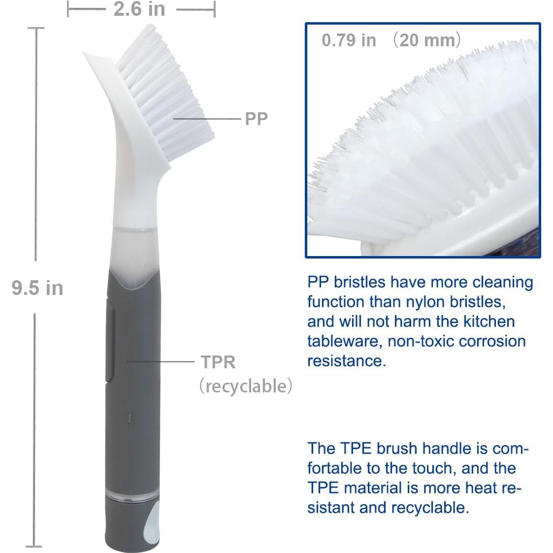 Cepillo de Jabón CELOX con Dispensador para Platos y Ollas