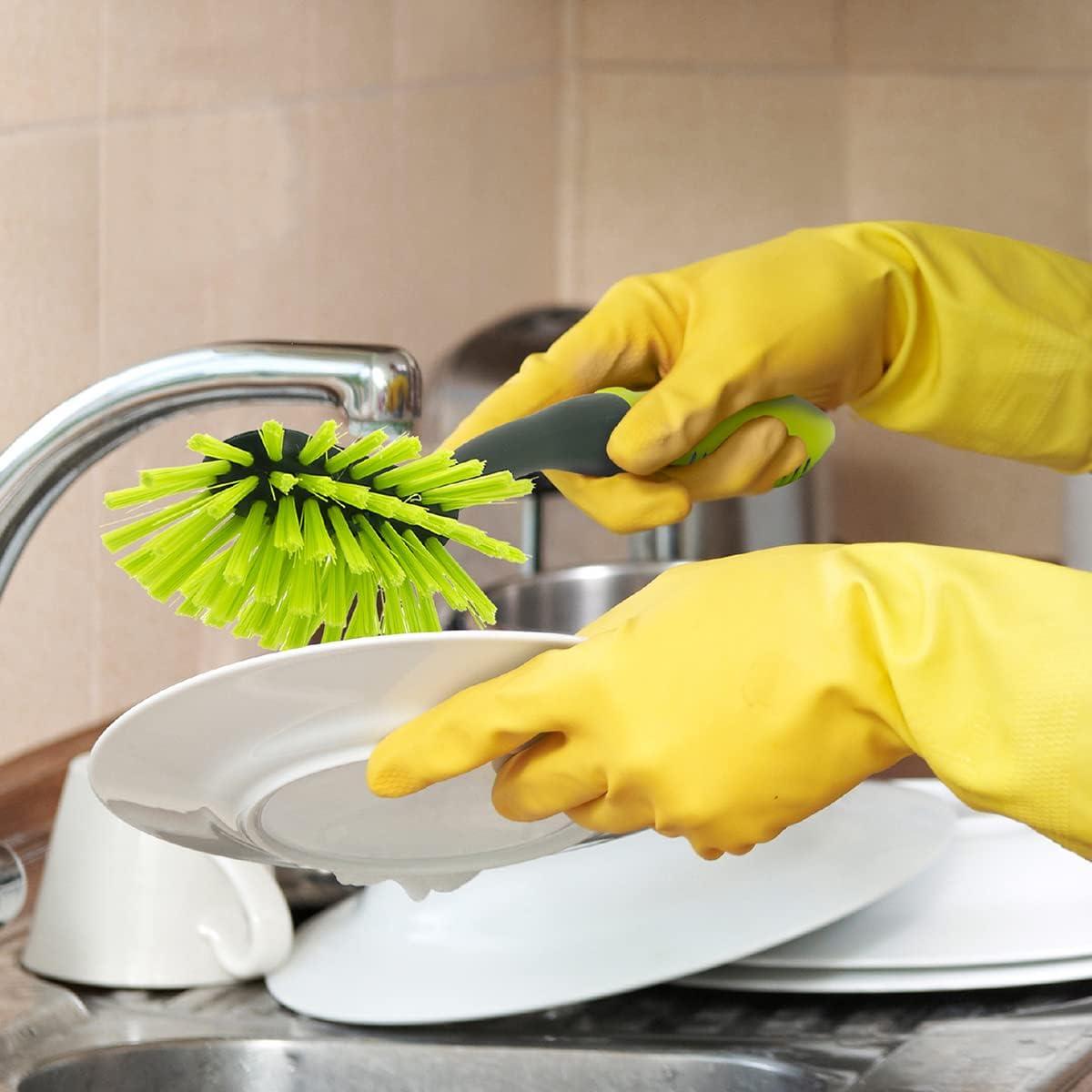 Cepillo de Platos Pine-Sol con Mango Largo y Cerdas Resistentes