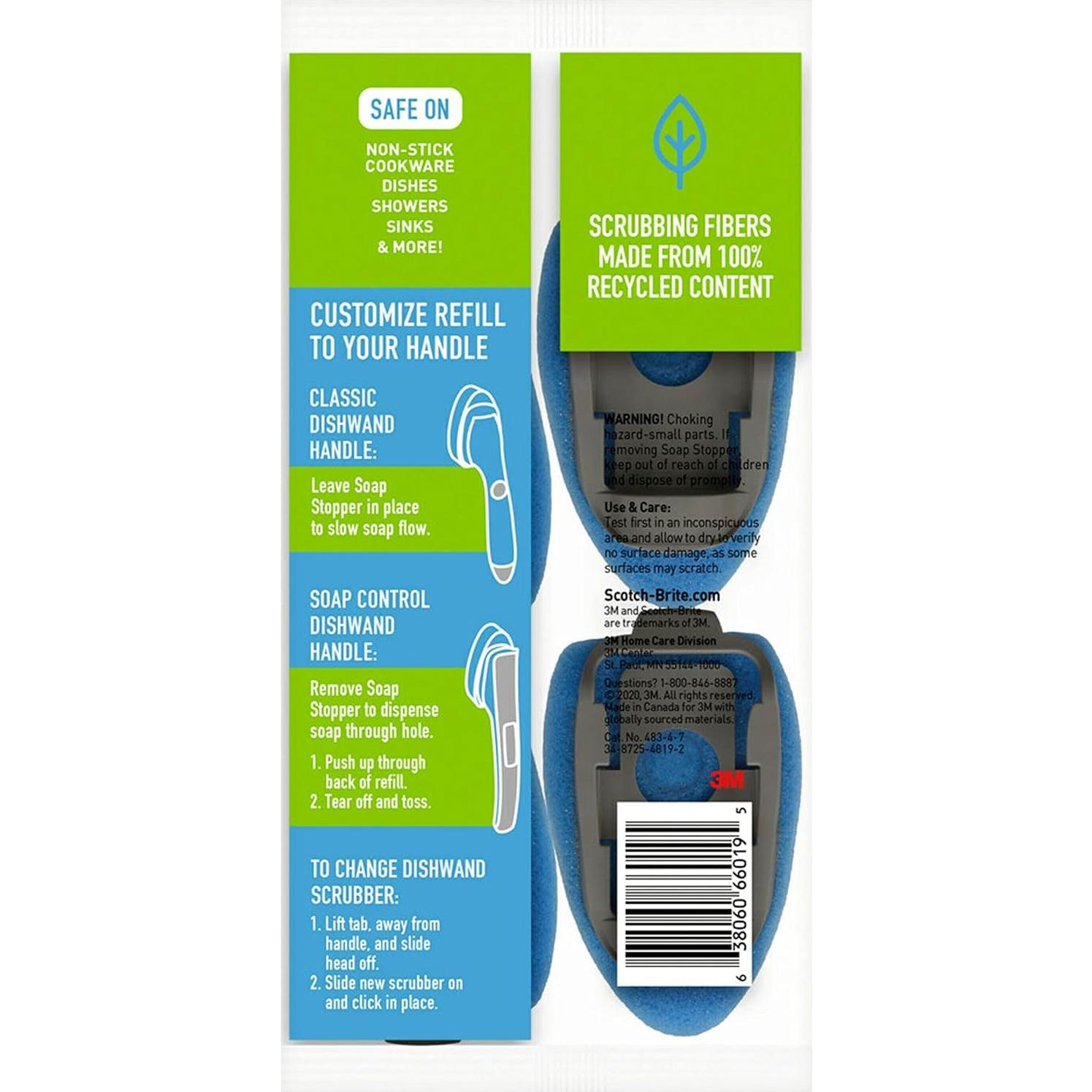 Recargas Scotch-Brite para Esponja de Platos Sin Rayar - 4 Unidades