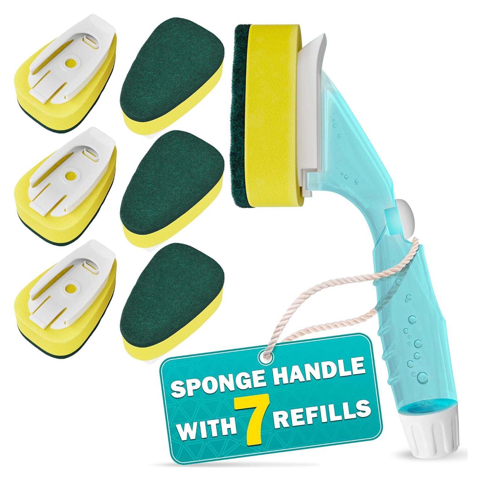 Esponja de Plato con Mango ZOKLU DRH - 7 Recambios Absorbentes