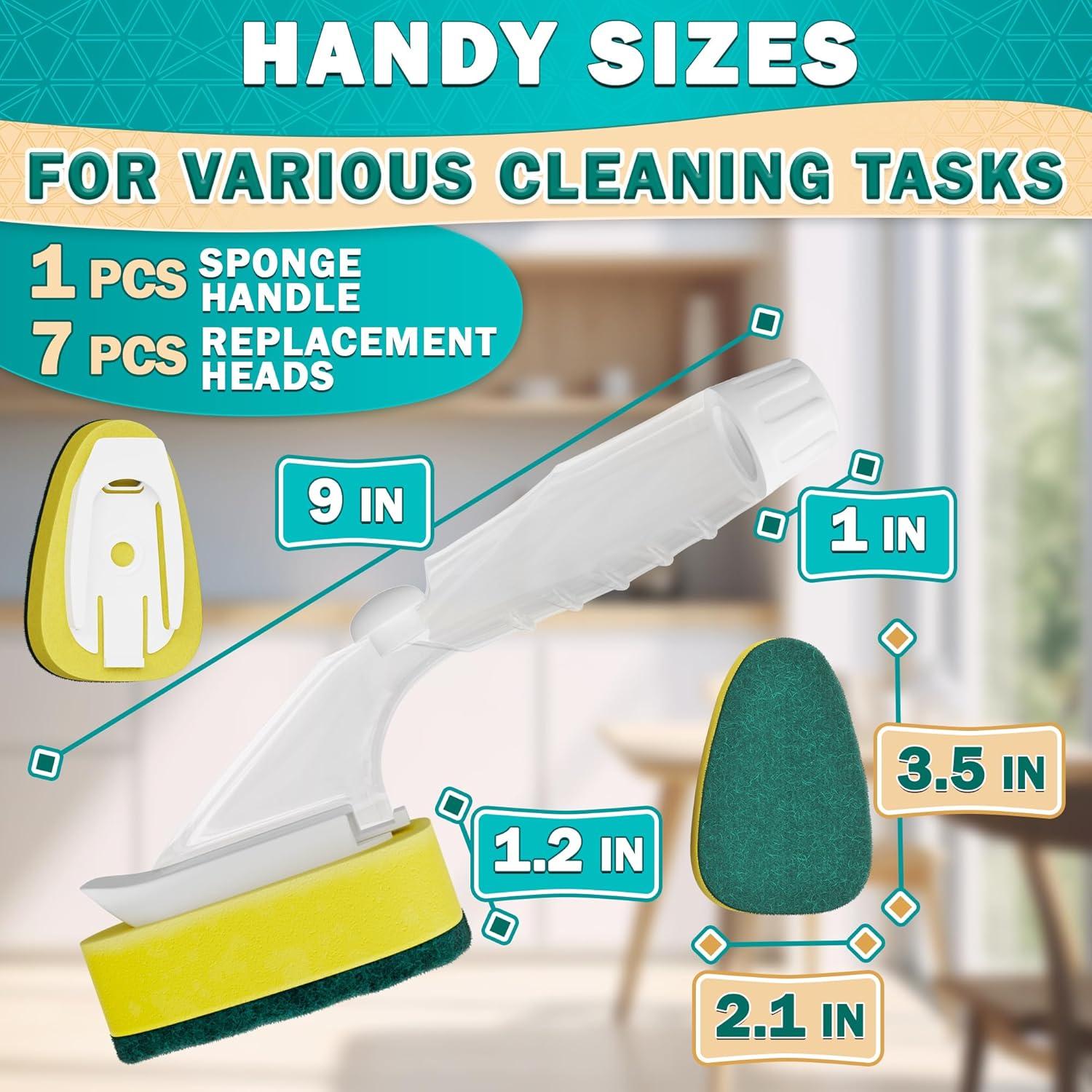 Esponja de Plato con Mango ZOKLU DRH - 7 Recambios Absorbentes