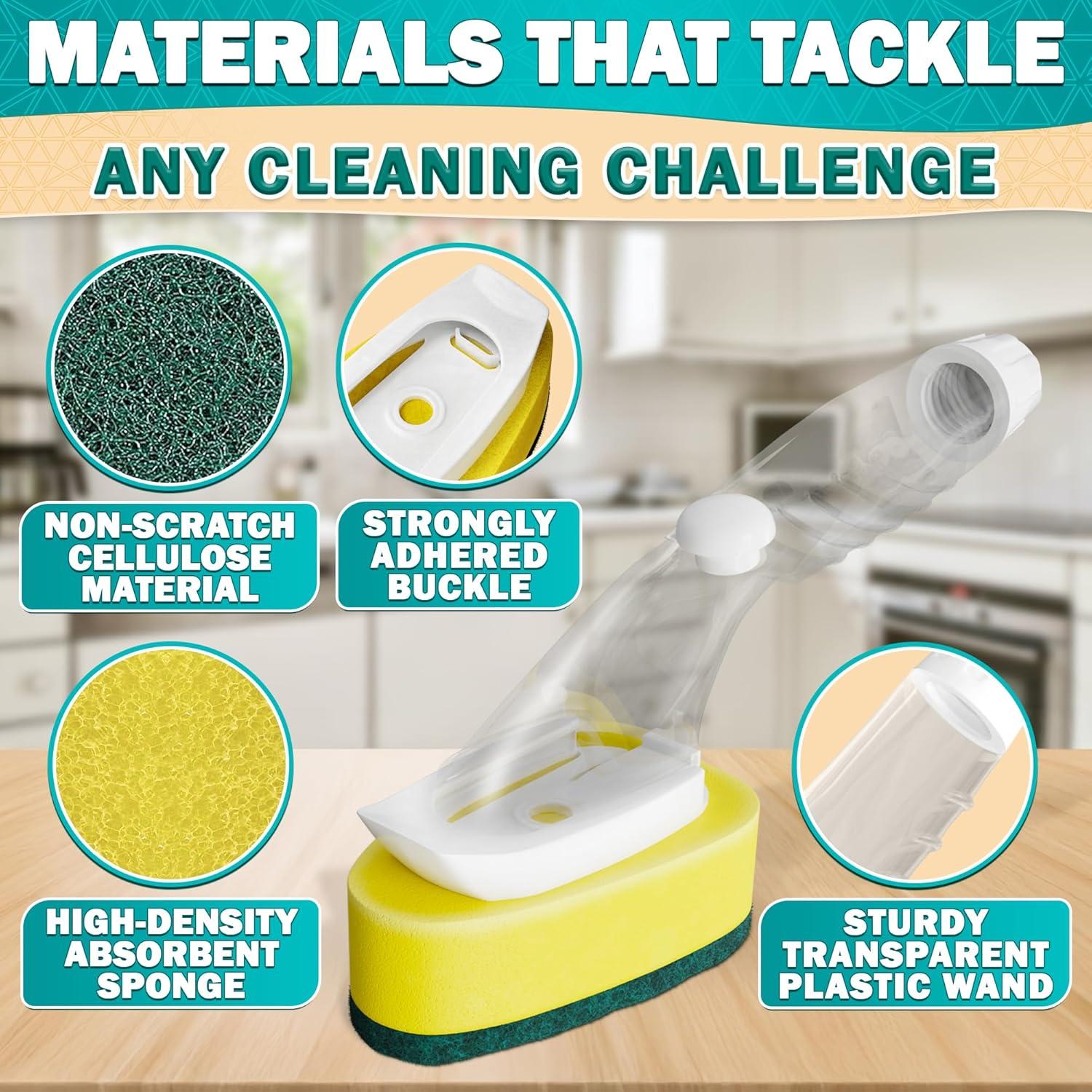 Esponja de Plato con Mango ZOKLU DRH - 7 Recambios Absorbentes