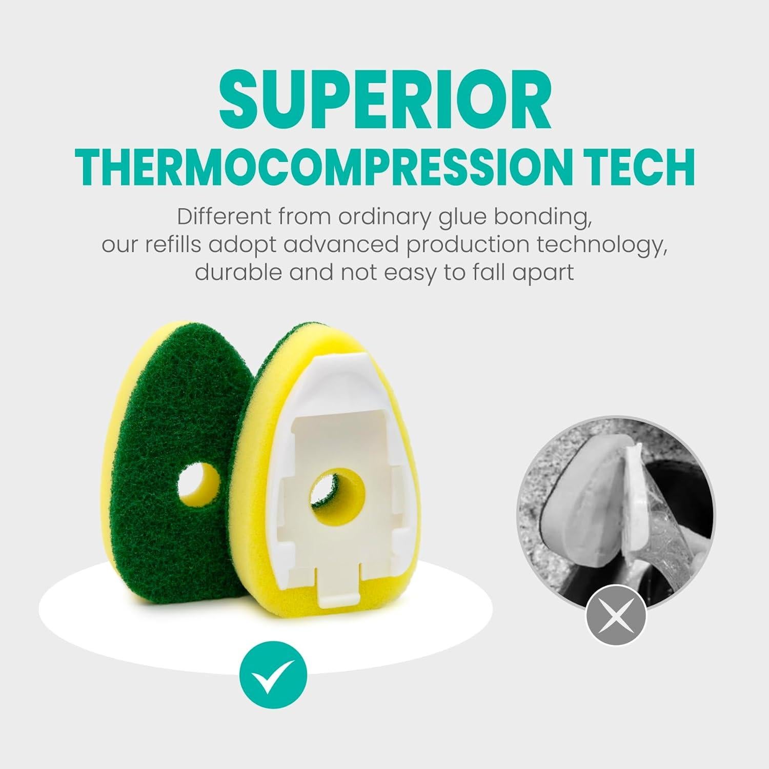 Cabezal de Repuesto para Varita de Platos HELIME Amarillo