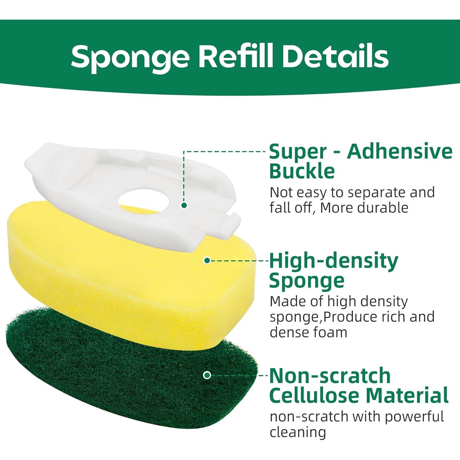 Recargas de Esponja DYS Farm Dishwand 12 Piezas Verde