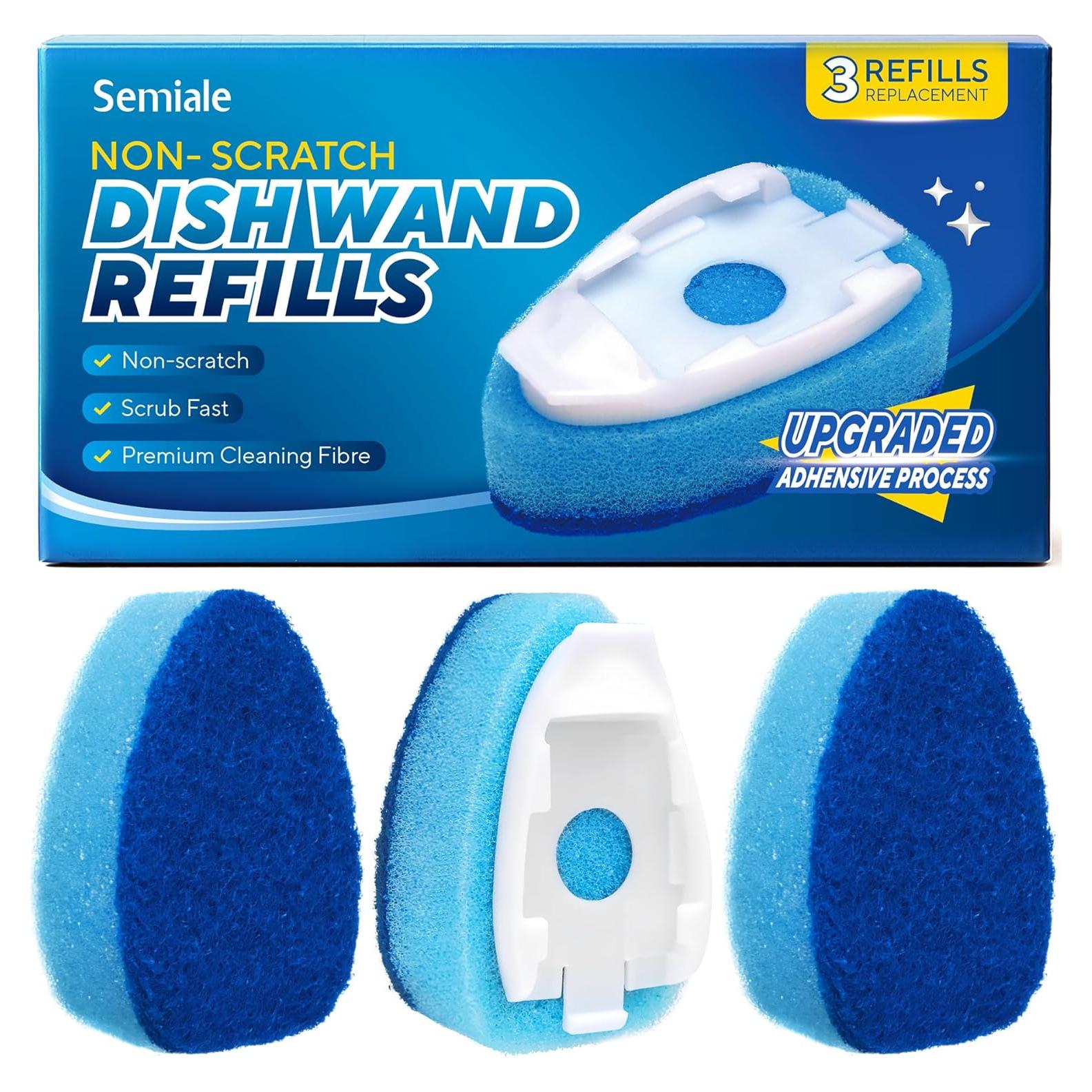 Recargas de Esponja para Varita de Platos Semiale 3 Piezas