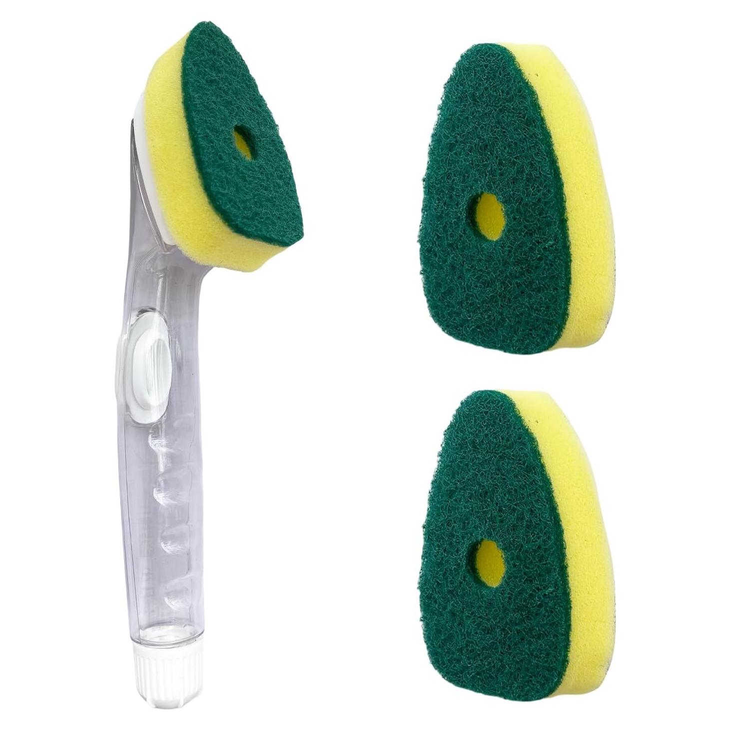 Cepillo de Platos con Dispensador de Jabón YONGYIJIA 2 Cabezas