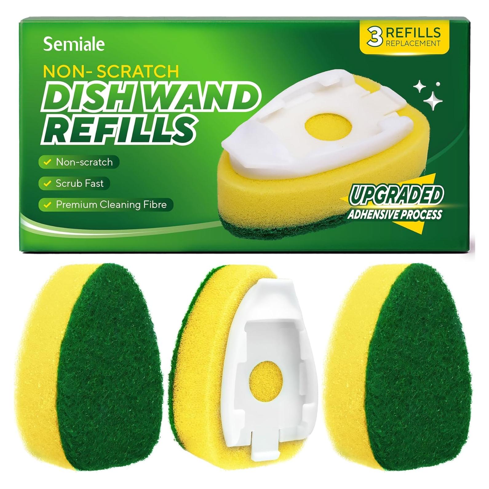 Recargas de Esponja Semiale para Varita de Lavado 3 Piezas