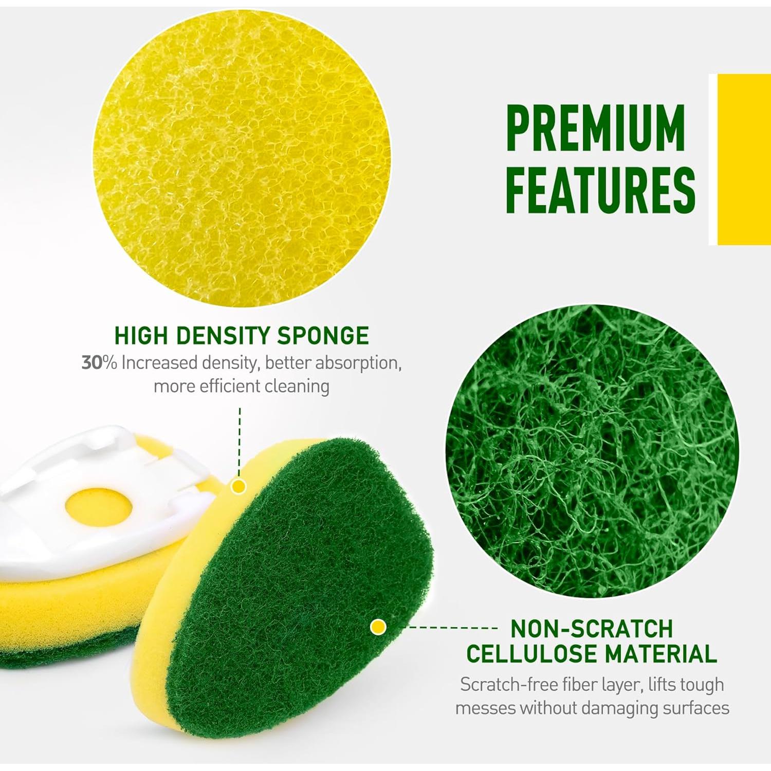 Recargas de Esponja Semiale para Varita de Lavado 3 Piezas