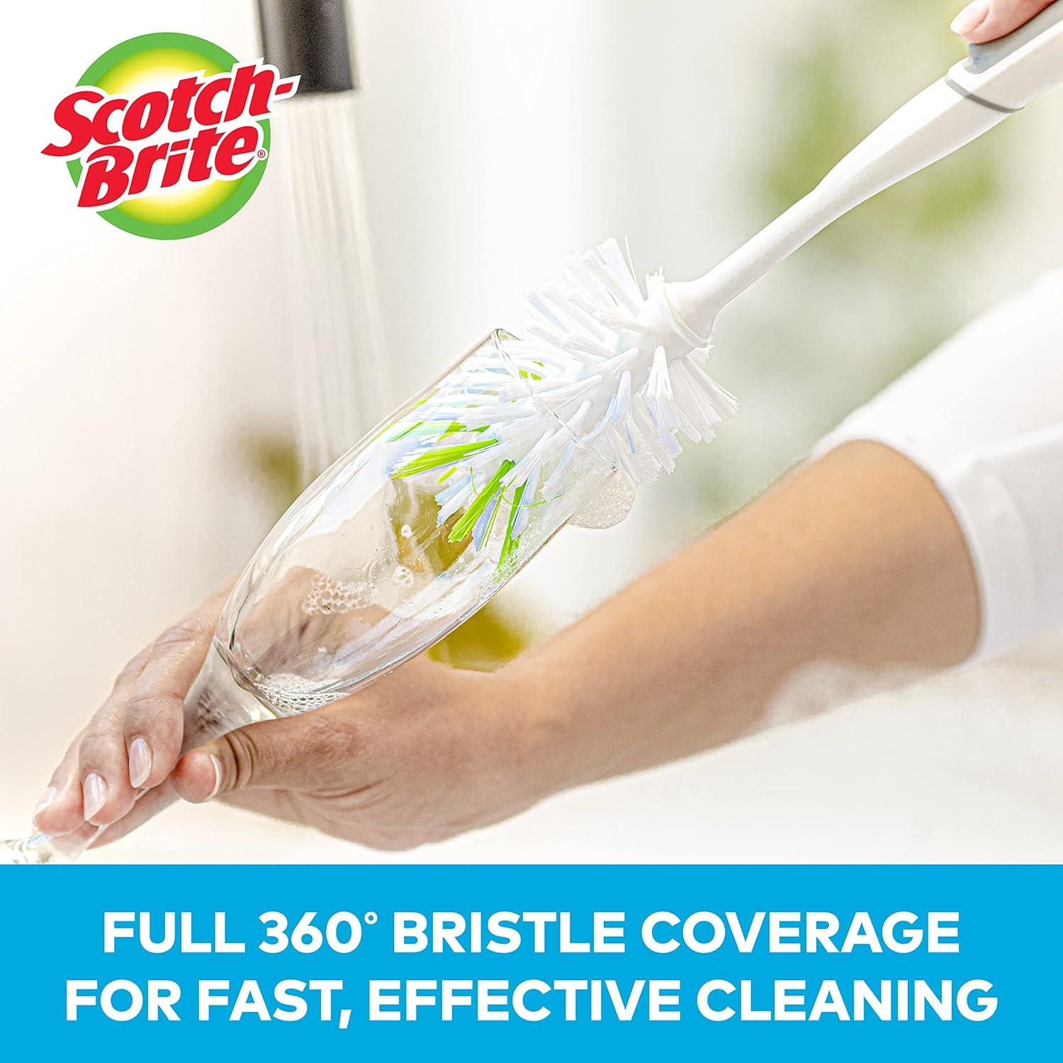 Kit de Cepillos de Cocina Scotch-Brite - Antibacteriano y Control de Jabón