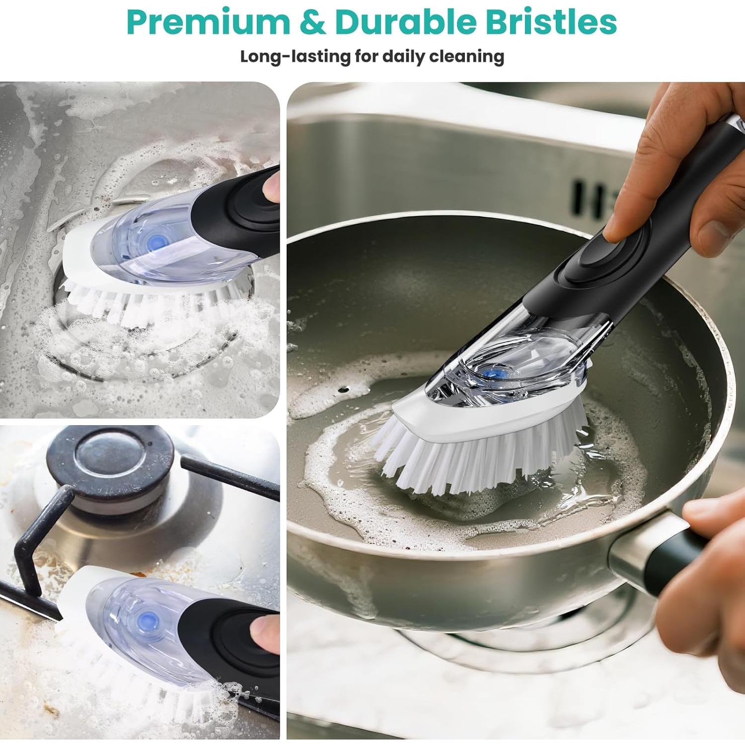 Cepillo de Platos Pamrack con Dispensador de Jabón 158g