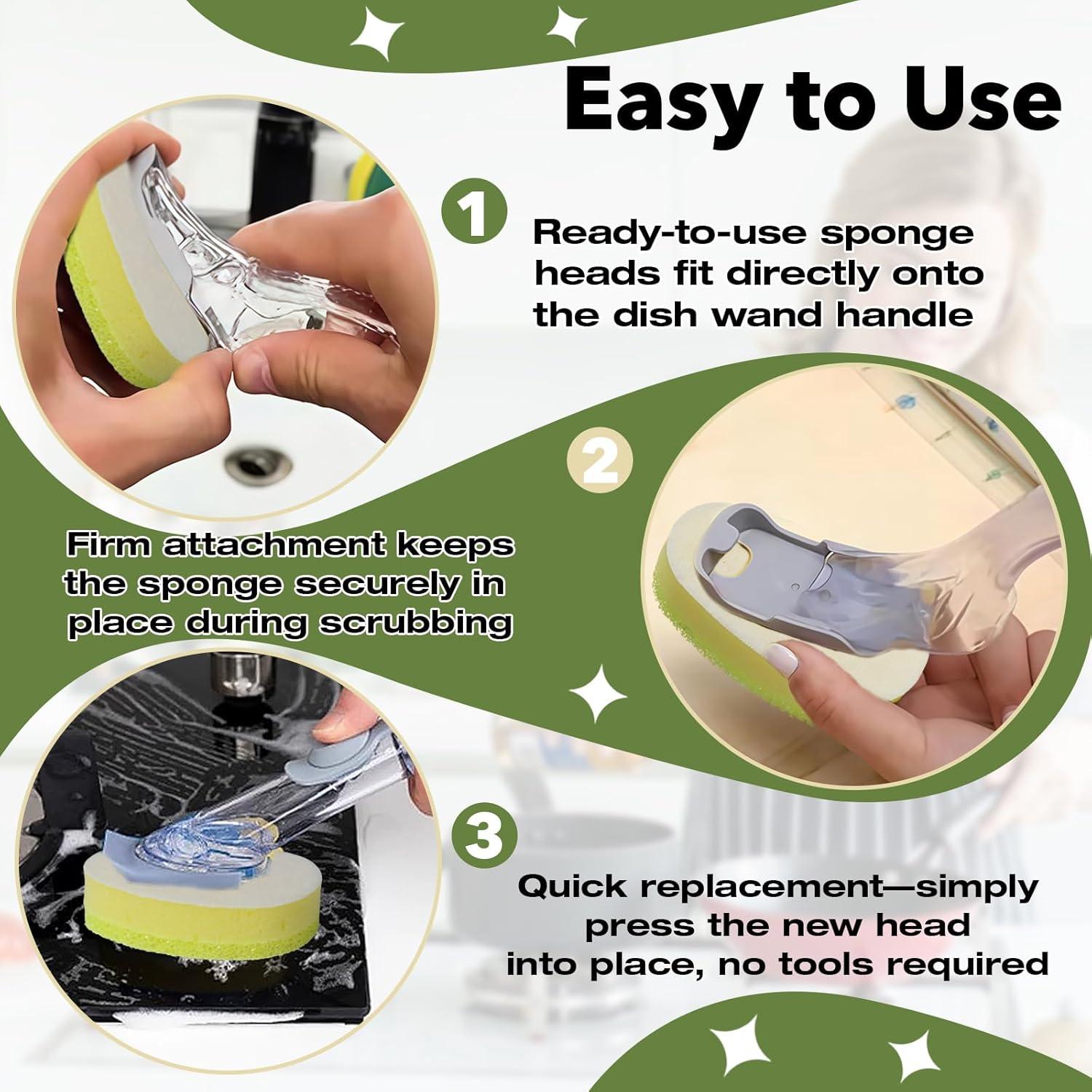 Recargas de Esponja Stitokg para Varita de Platos - 8 Pcs