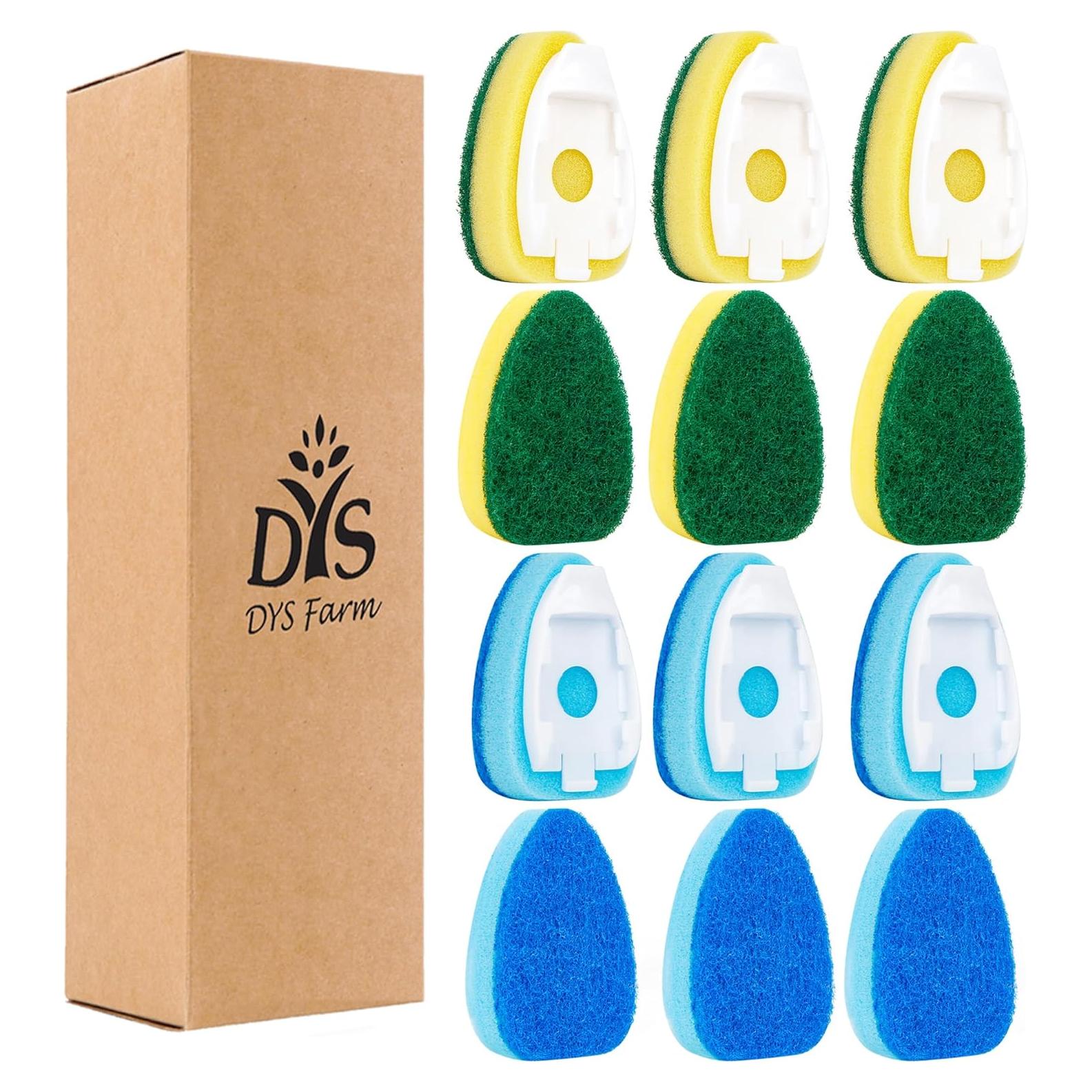 Recargas de Esponja DYS Farm para Dishwand - Paquete de 12