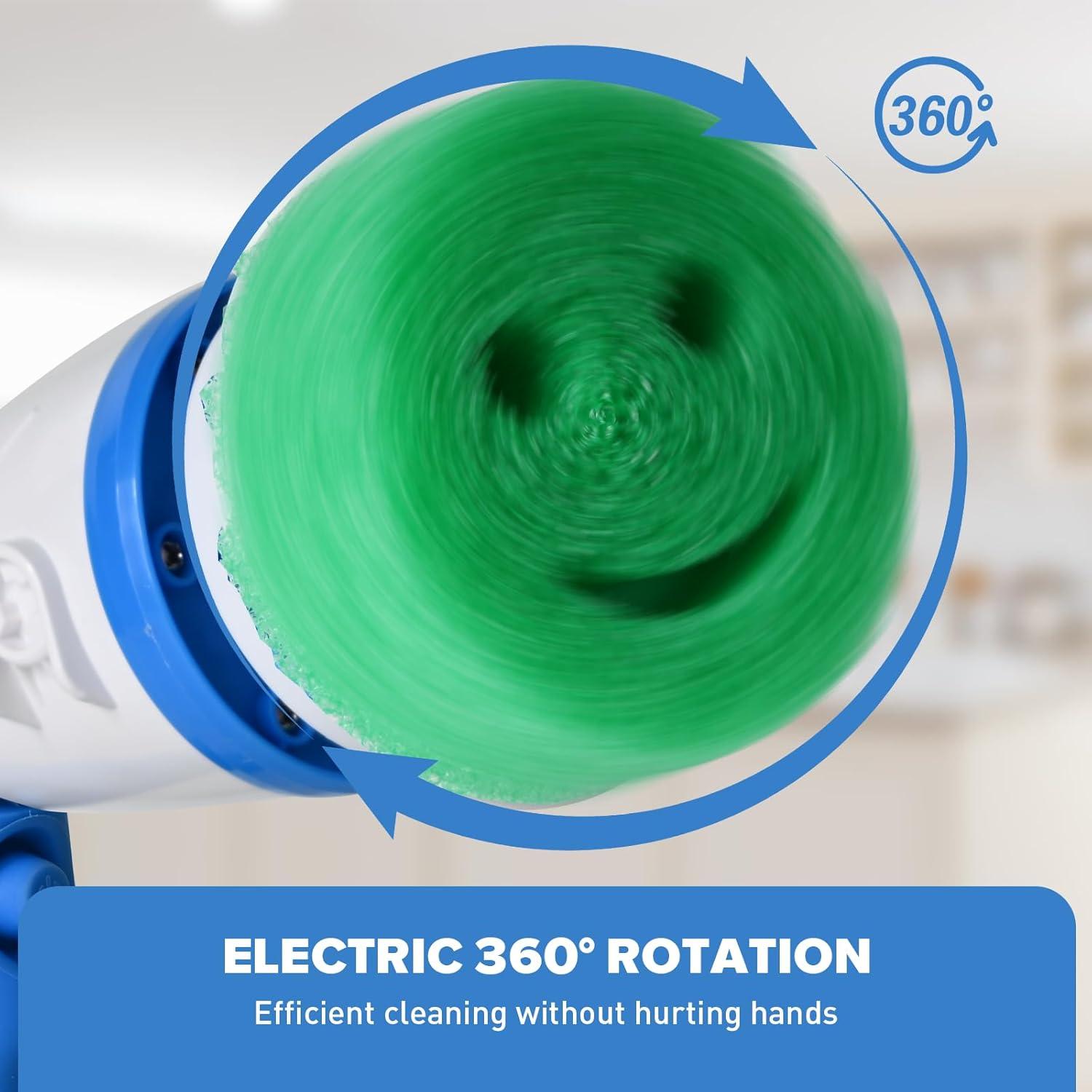 Cepillo Eléctrico de Limpieza RIMAY con 6 Cabezas Reemplazables